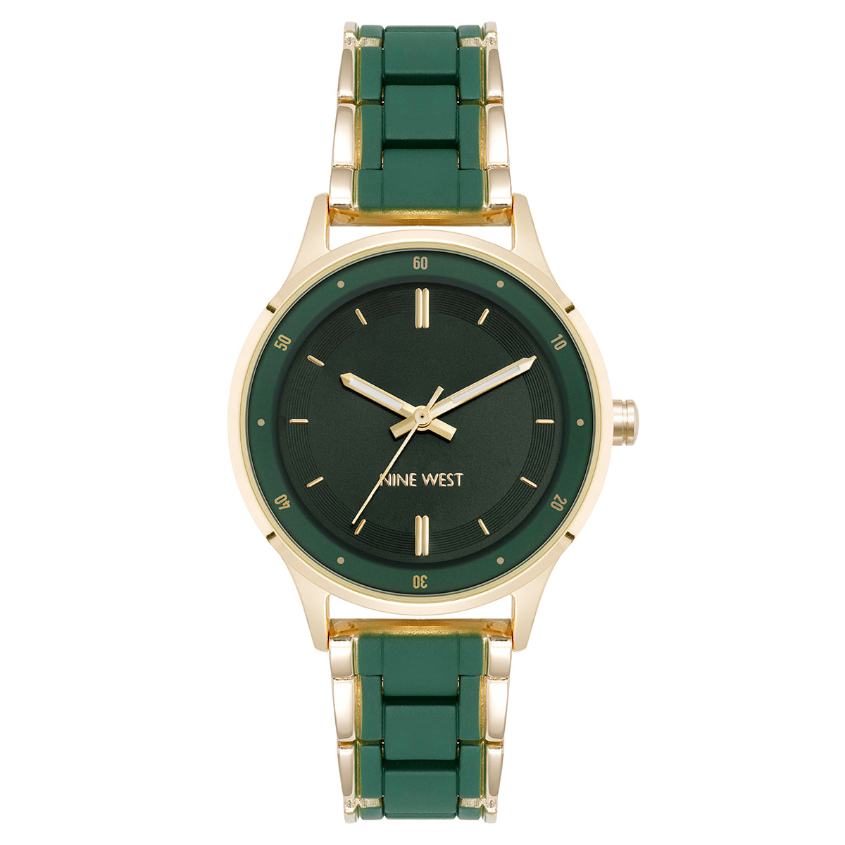 Reloj Análogo Mujer Nine West Verde NW/3094GNGB