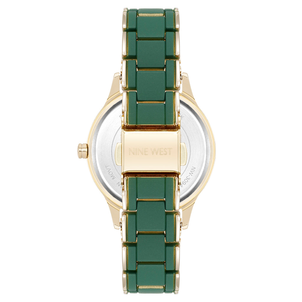Reloj Análogo Mujer Nine West Verde NW/3094GNGB