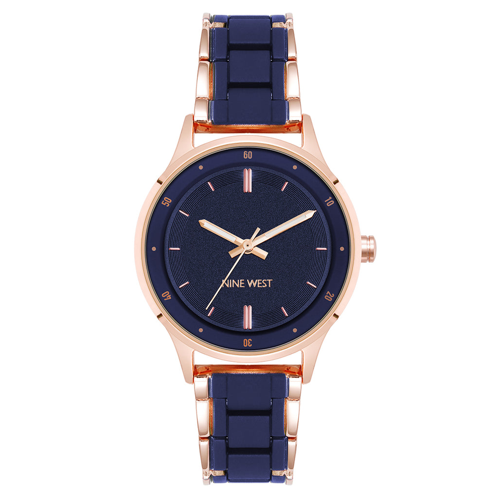 Reloj Análogo Mujer Nine West Azul NW/3094NVRG