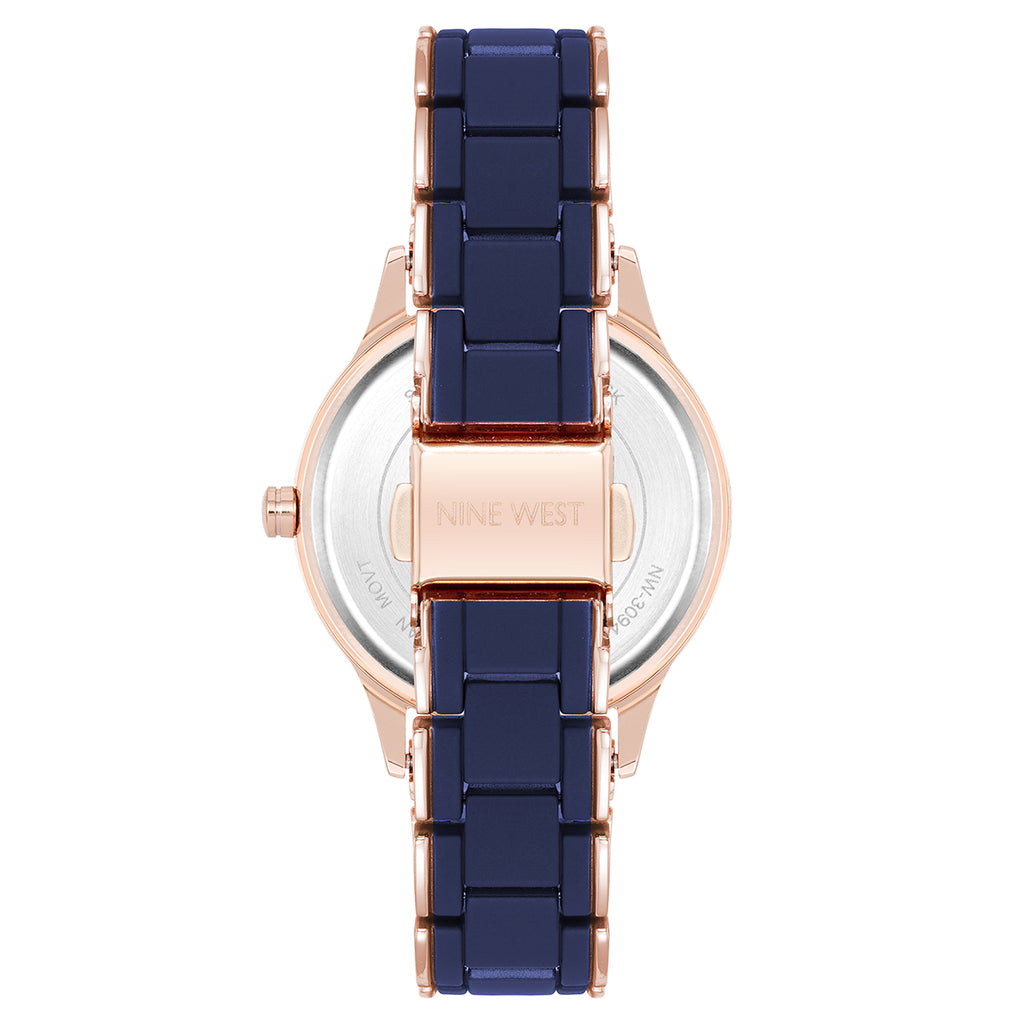 Reloj Análogo Mujer Nine West Azul NW/3094NVRG