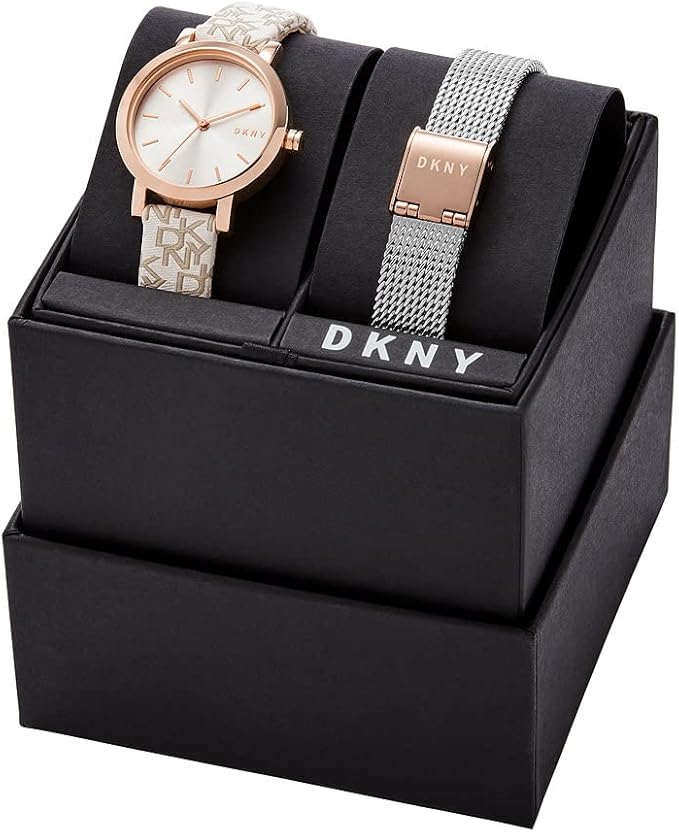 Gift Set Reloj + Correa DKNY NY6605SET Bicolor Mujer