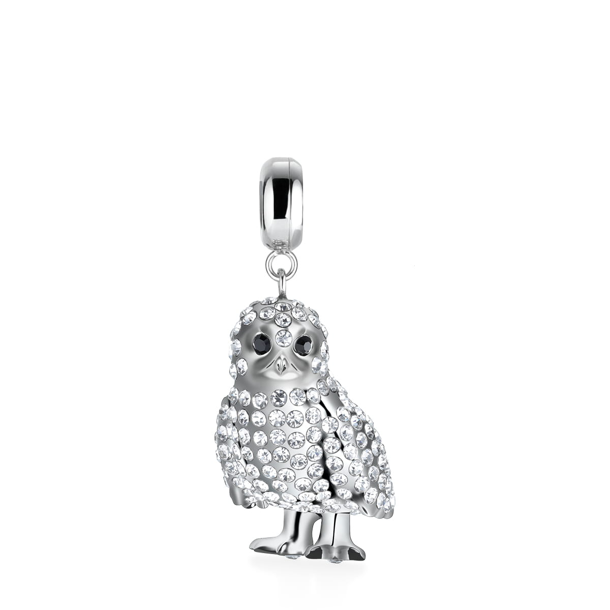 Charm Bering Polarowl-1 Plateado