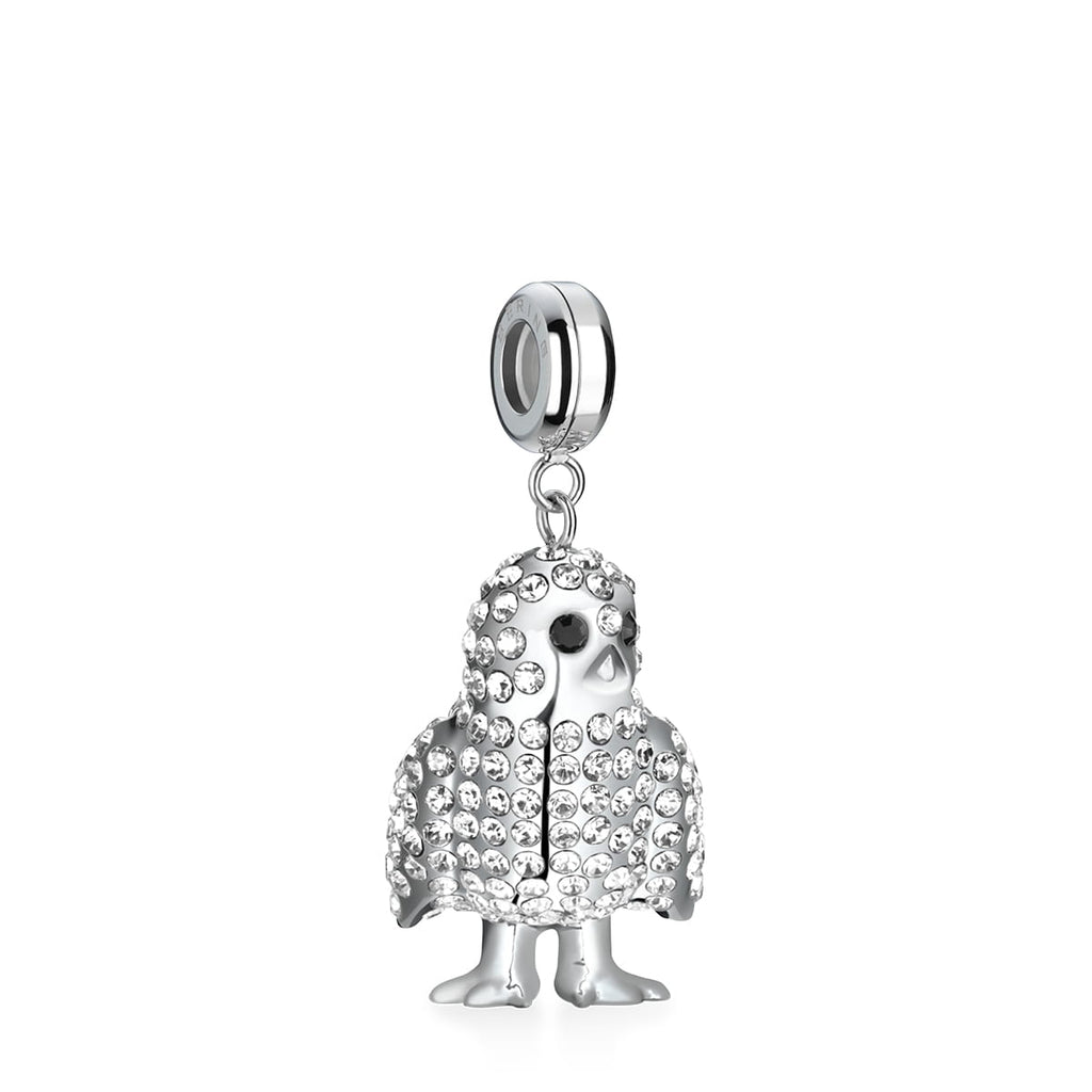 Charm Bering Polarowl-1 Plateado