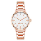 Reloj Análogo Mujer Nine West Oro Rosa NW-3334SVRG
