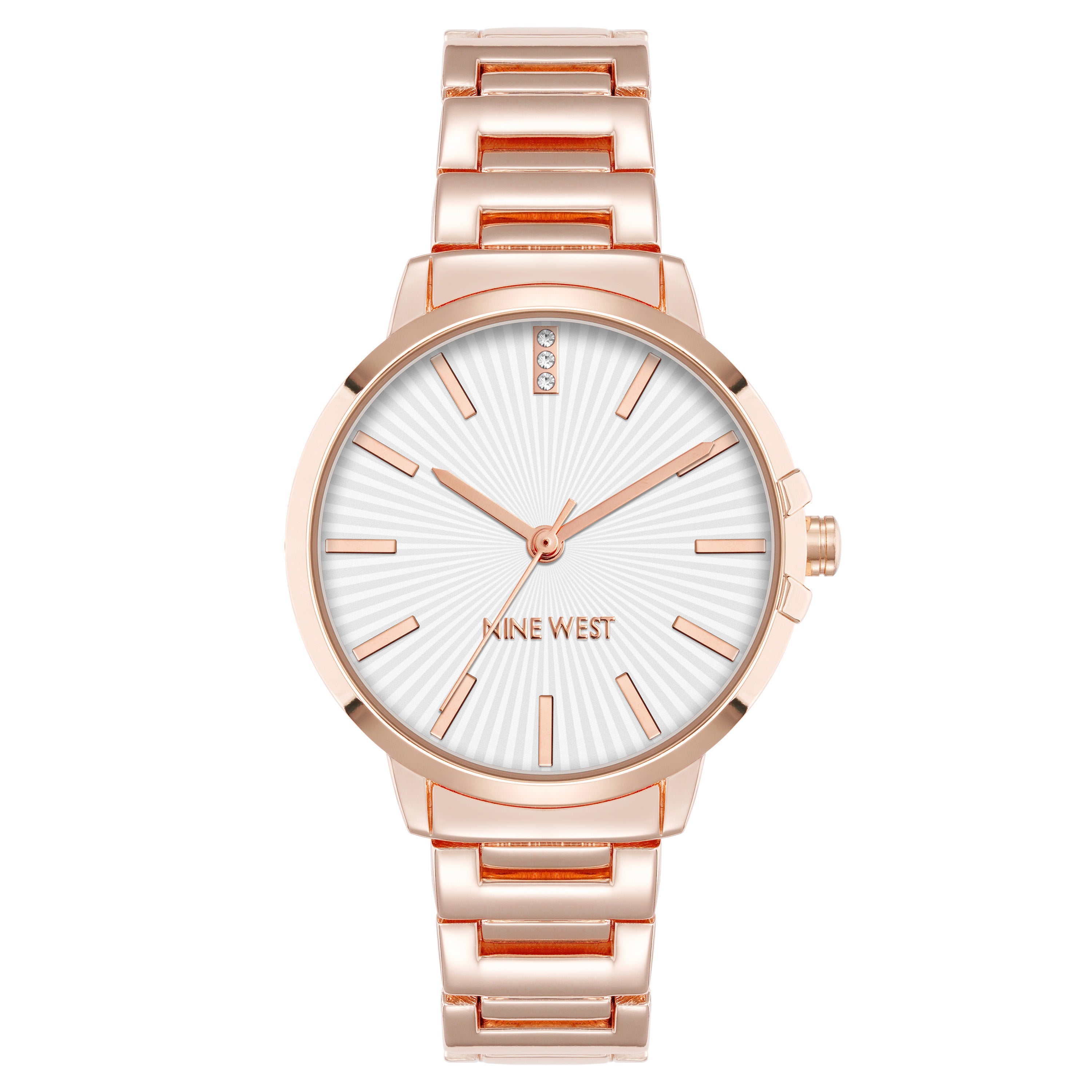 Reloj Análogo Mujer Nine West Oro Rosa NW-3334SVRG