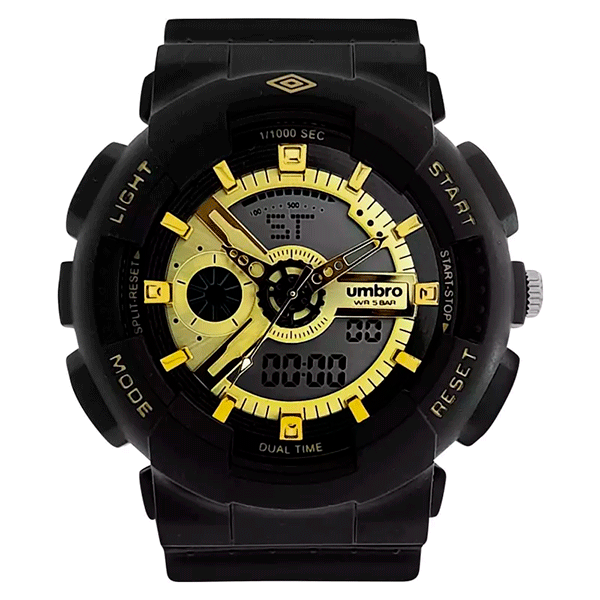 Reloj Análogo Digital Hombre Umbro Negro UMB-126-2