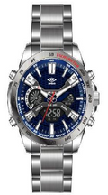 Reloj Análogo Digital Hombre Umbro Plus Plateado UMBP-1211-23