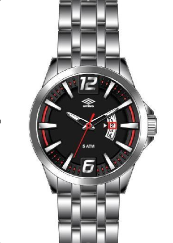 Reloj Análogo Hombre Umbro Plus Plateado UMBP-1500-10