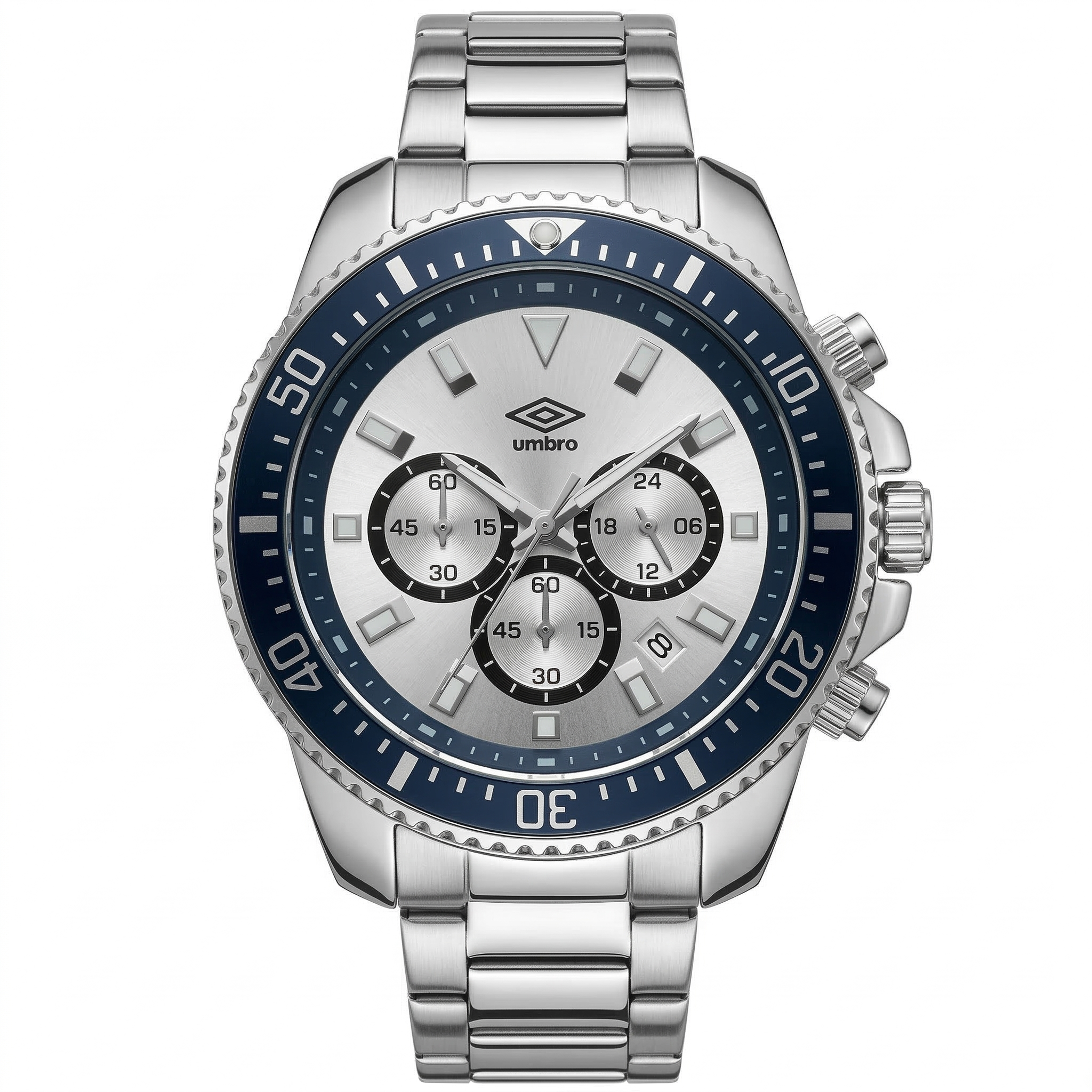 Reloj Análogo Hombre Umbro Plus Plateado UMBP-1500-104