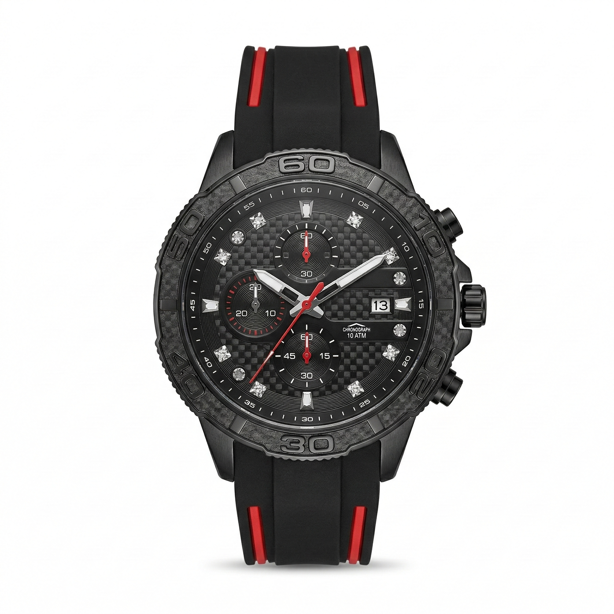 Reloj Análogo Hombre Umbro Plus Negro/Rojo UMBP-1500-107