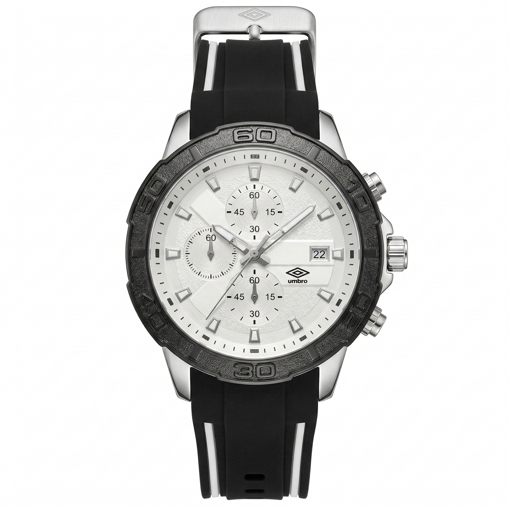 Reloj Análogo Hombre Umbro Plus Negro/Blanco UMBP-1500-109