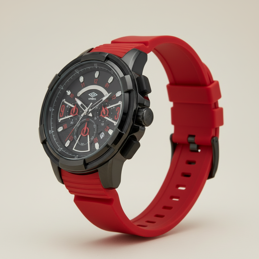 Reloj Análogo Hombre Umbro Plus Rojo UMBP-1500-120