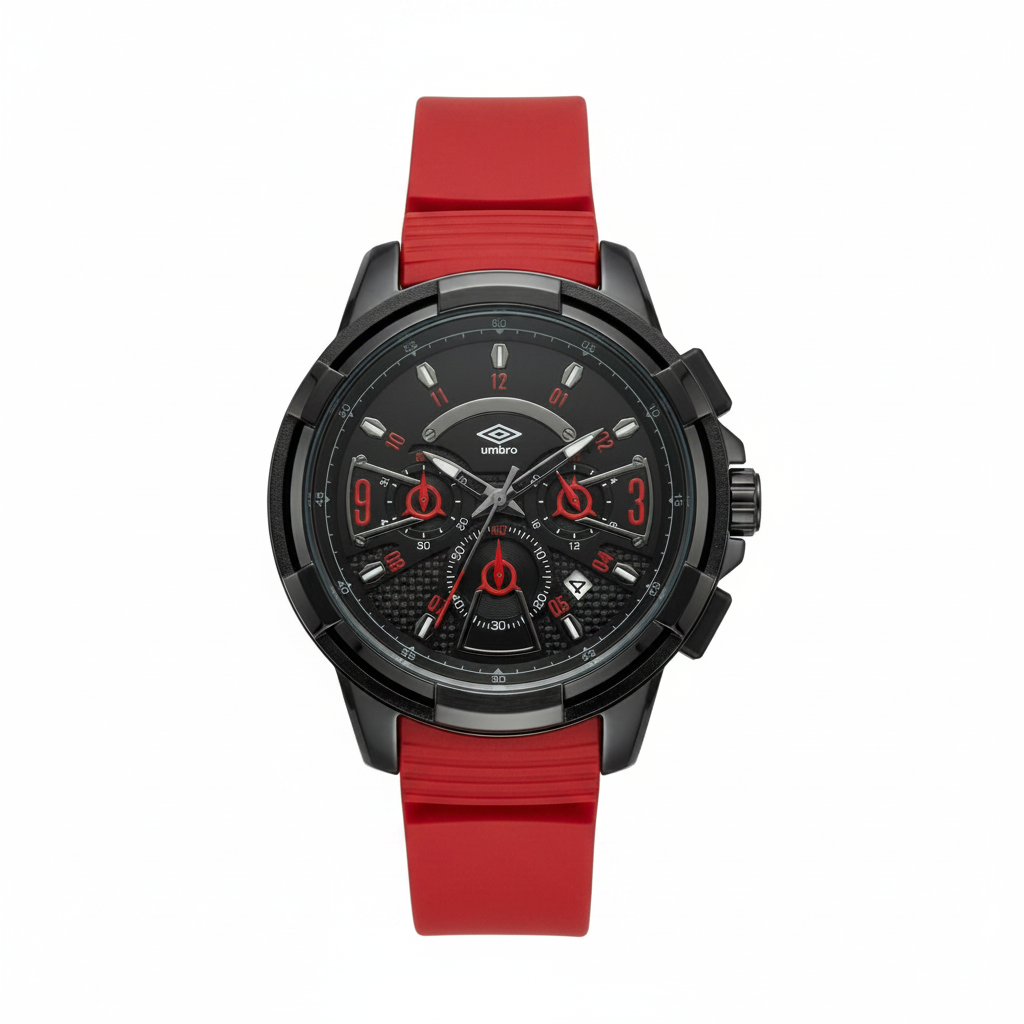 Reloj Análogo Hombre Umbro Plus Rojo UMBP-1500-120
