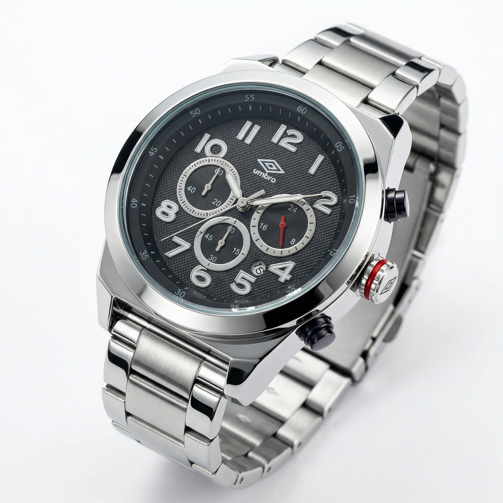 Reloj Análogo Hombre Umbro Plus Plateado UMBP-1500-122