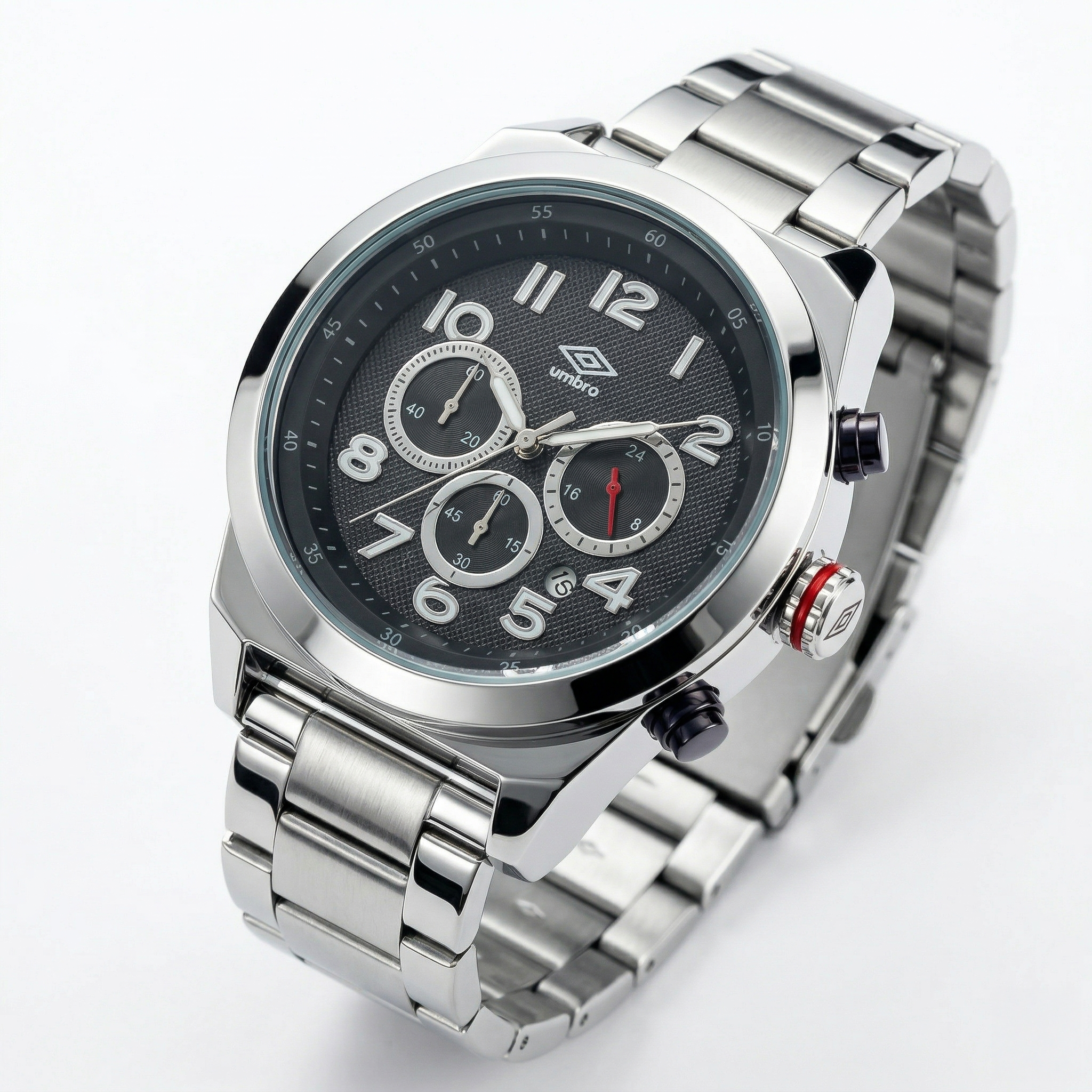 Reloj Análogo Hombre Umbro Plus Plateado UMBP-1500-122