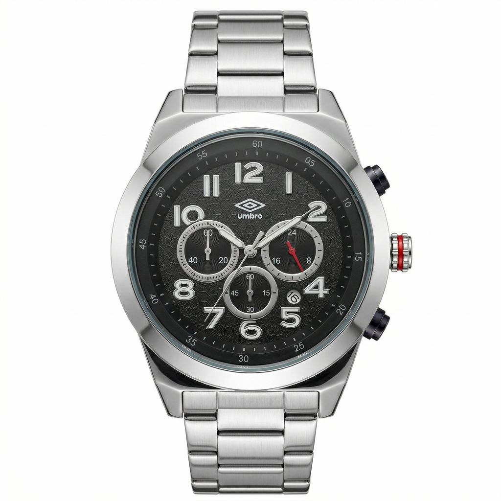 Reloj Análogo Hombre Umbro Plus Plateado UMBP-1500-122