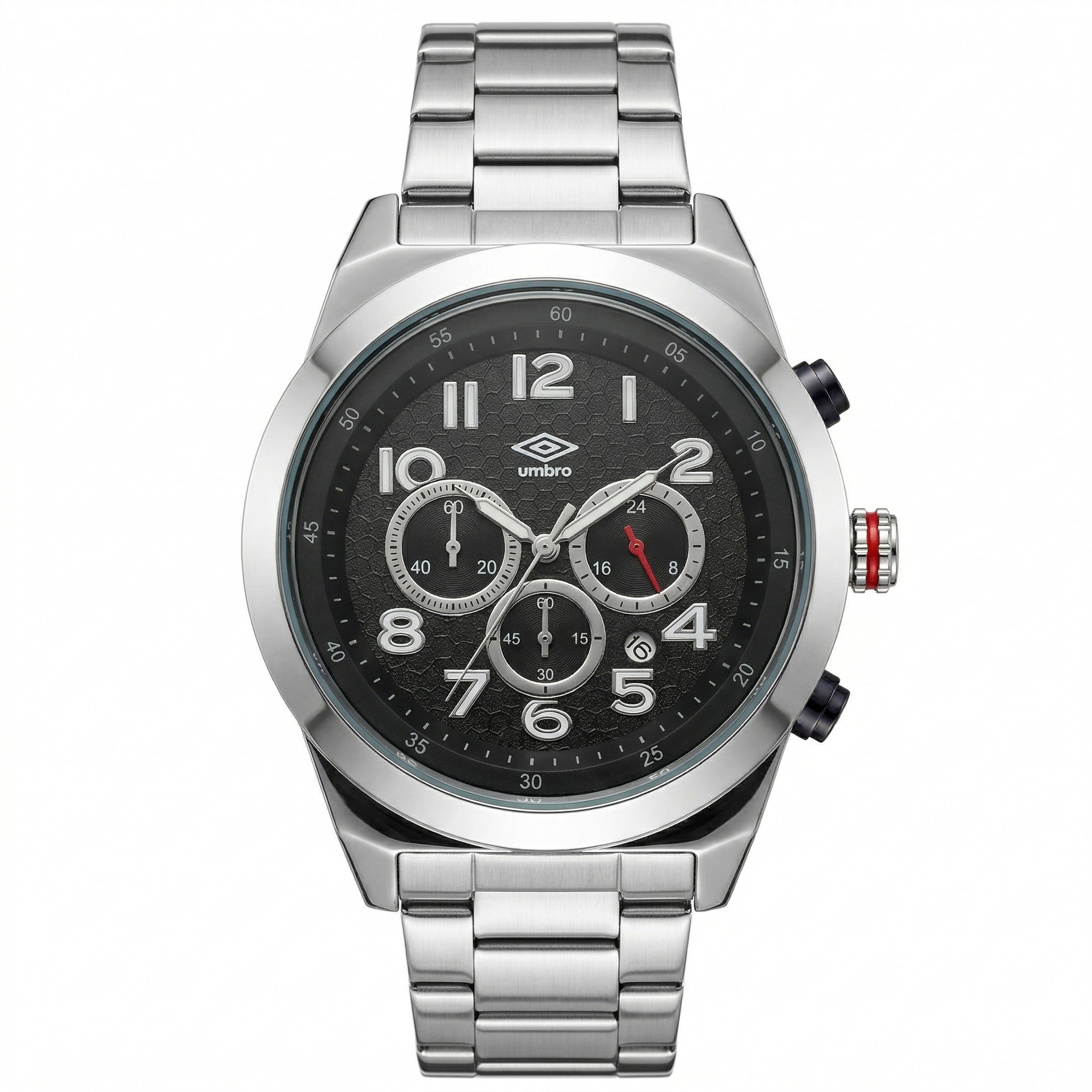 Reloj Análogo Hombre Umbro Plus Plateado UMBP-1500-122