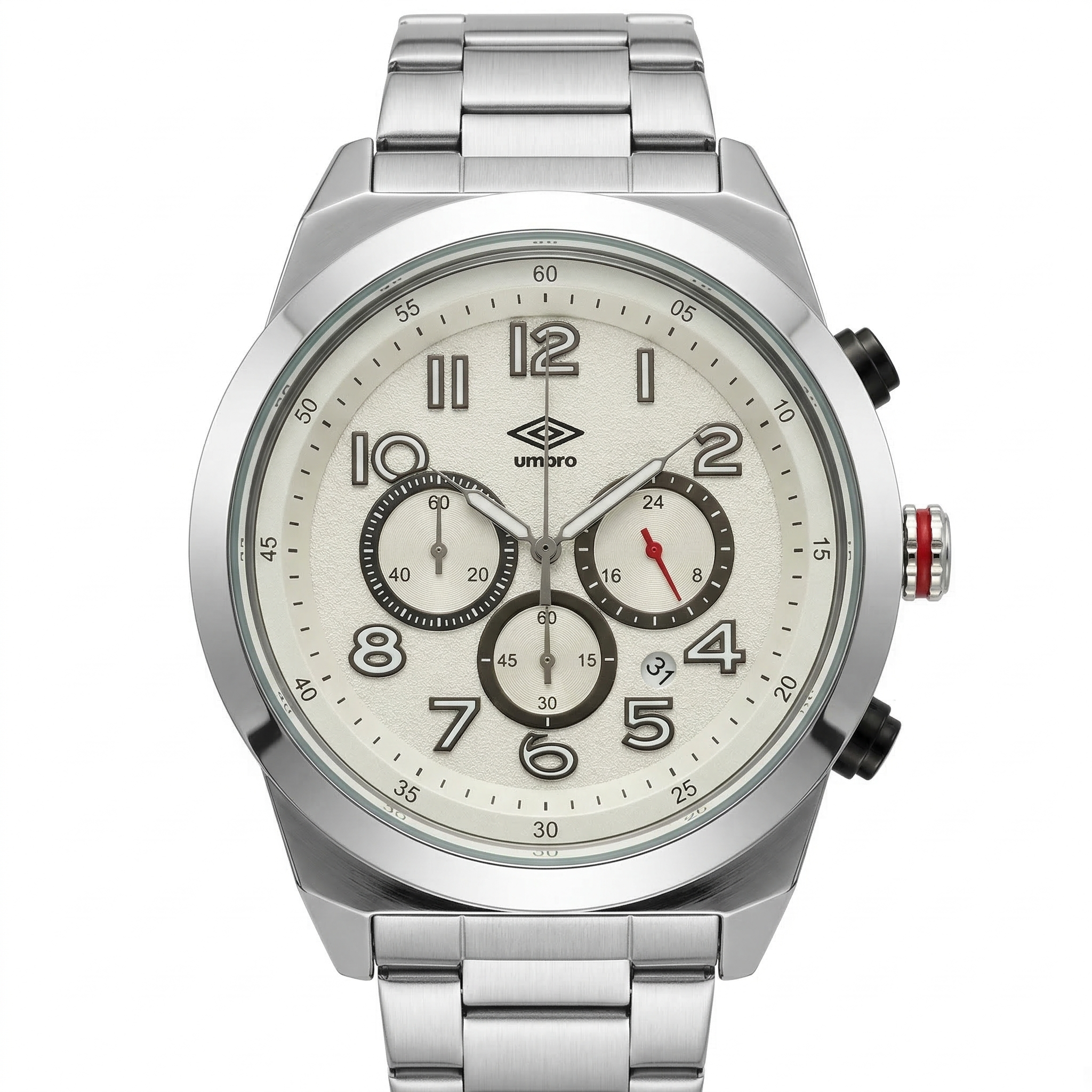 Reloj Análogo Hombre Umbro Plus Plateado UMBP-1500-123