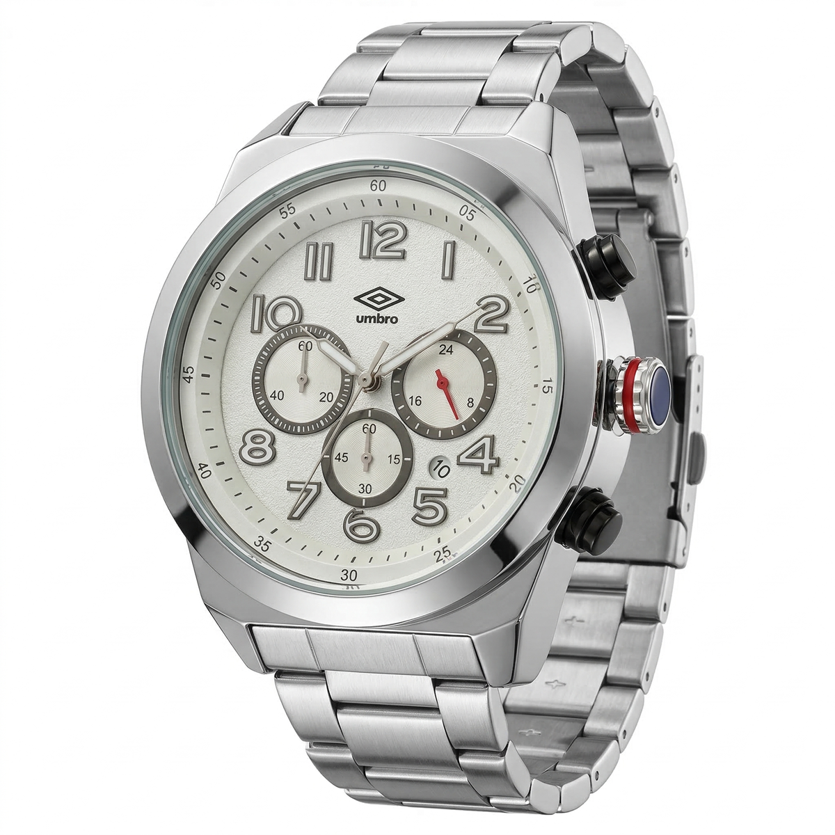 Reloj Análogo Hombre Umbro Plus Plateado UMBP-1500-123