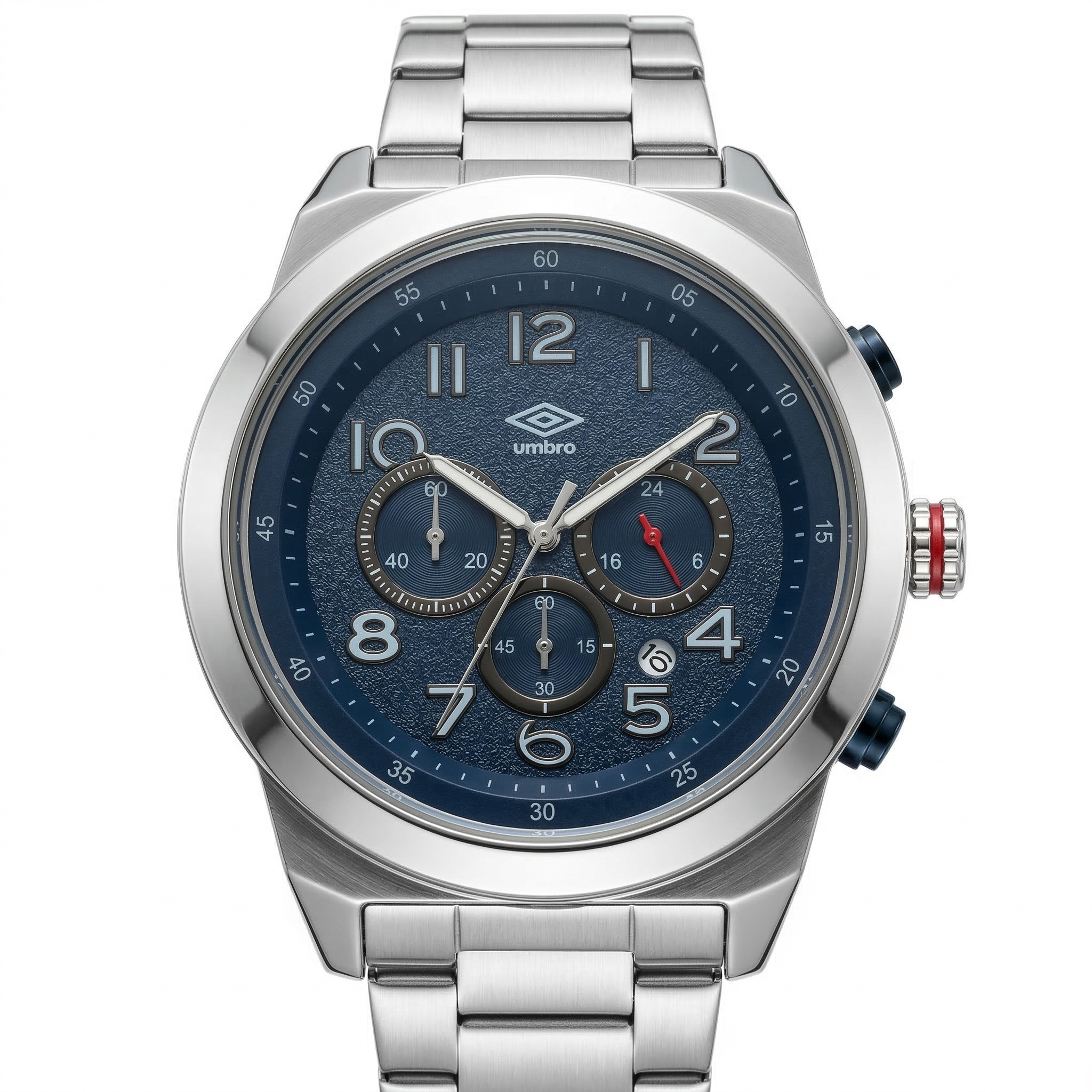 Reloj Análogo Hombre Umbro Plus Plateado UMBP-1500-124