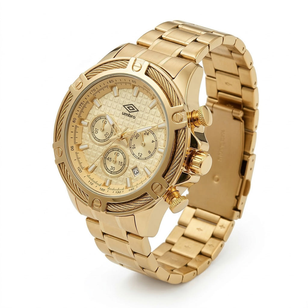 Reloj Análogo Hombre Umbro Plus Dorado UMBP-1500-129