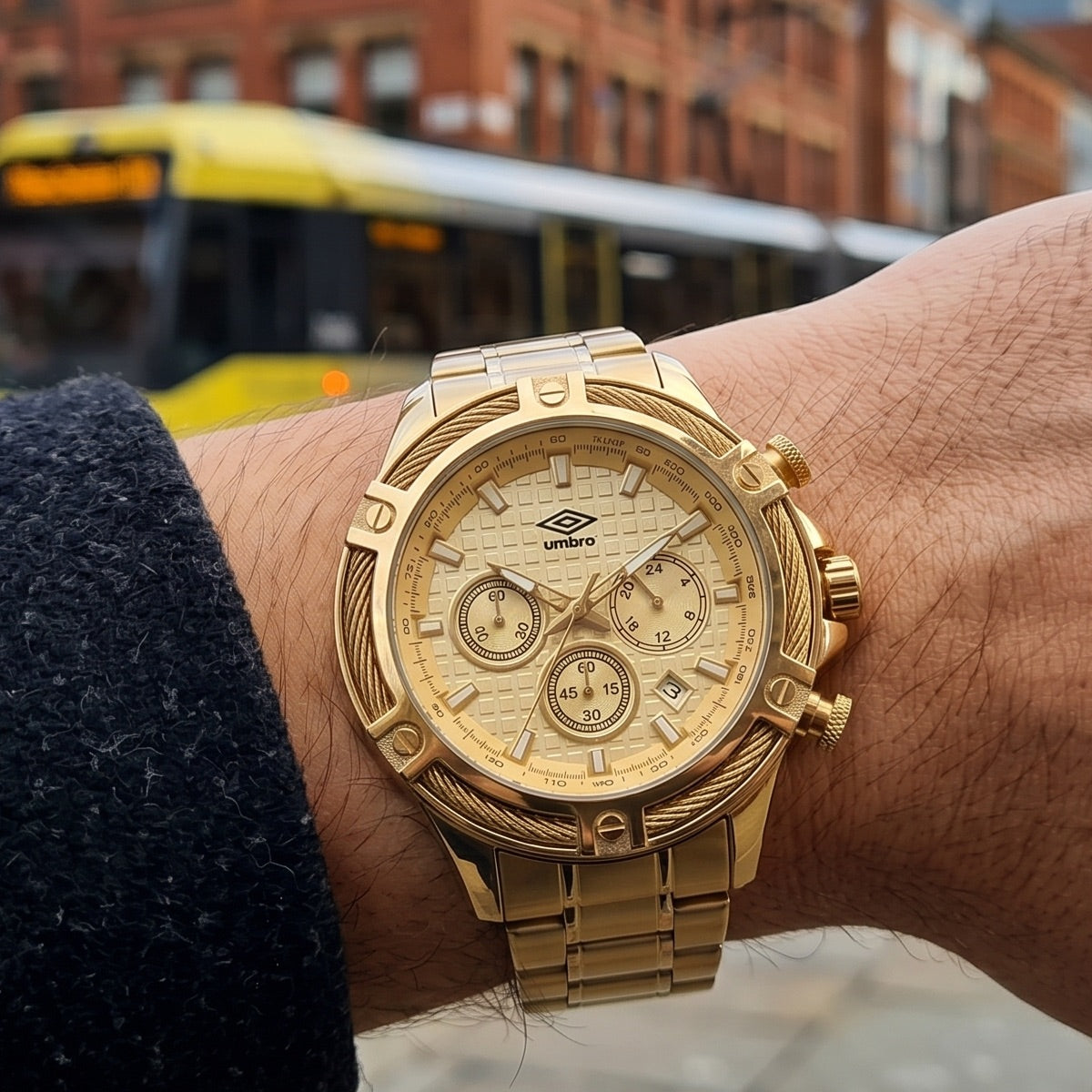 Reloj Análogo Hombre Umbro Plus Dorado UMBP-1500-129