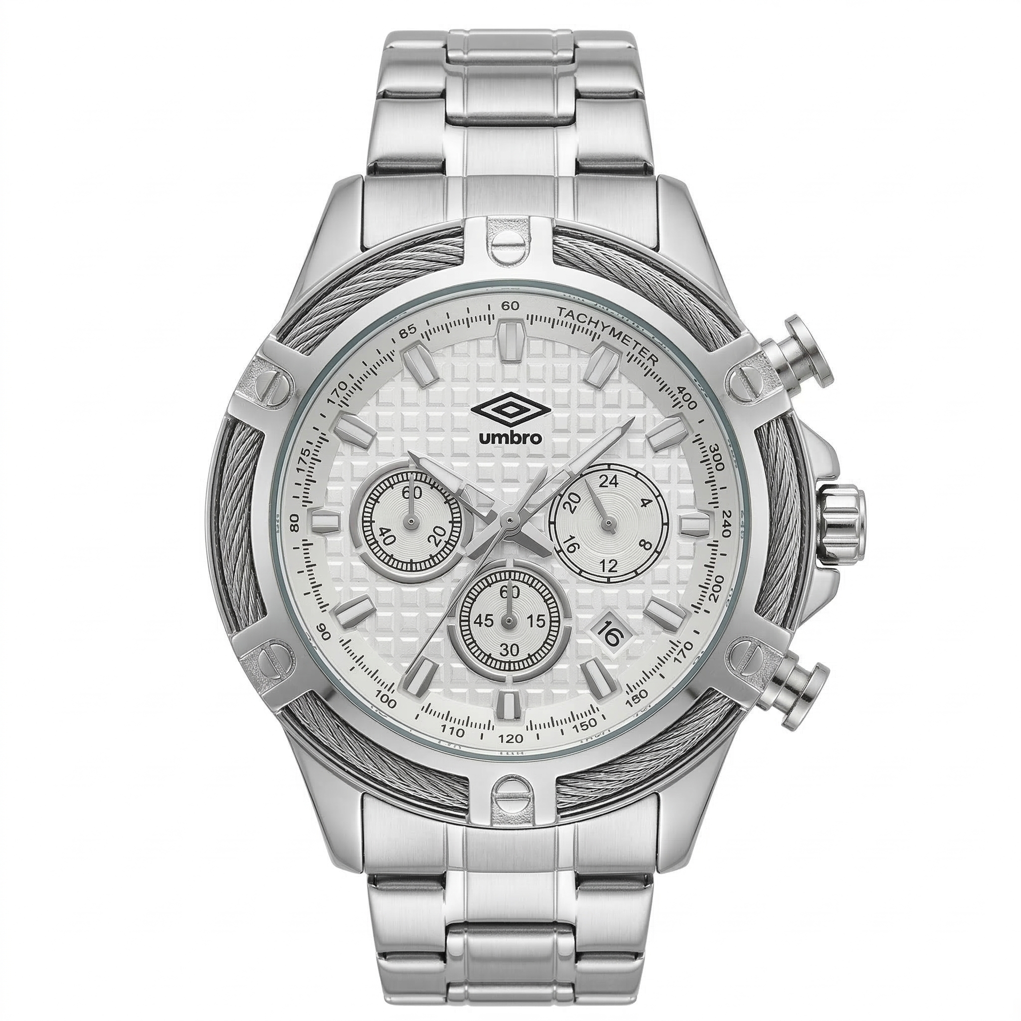 Reloj Análogo Hombre Umbro Plus Plateado UMBP-1500-130
