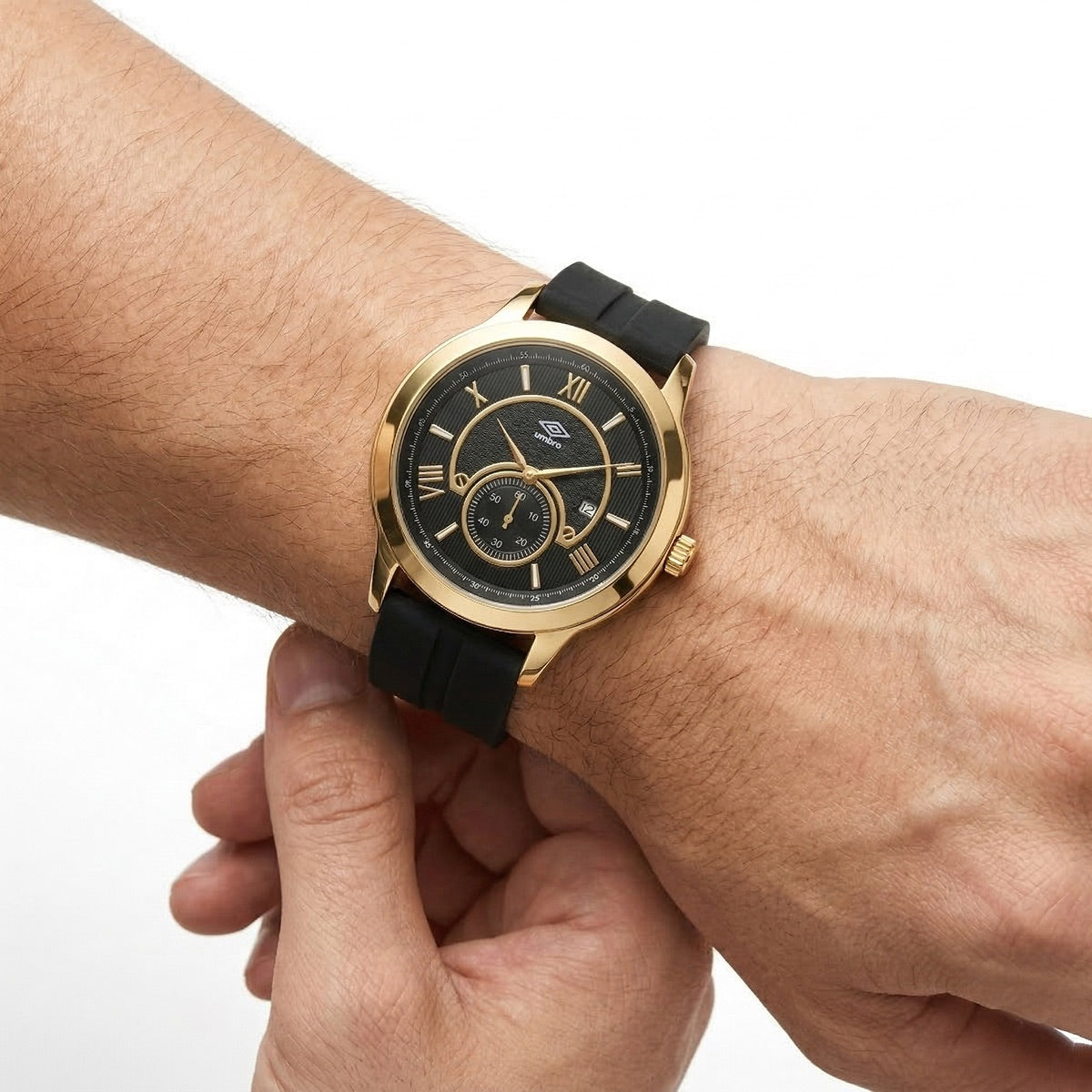 Reloj Análogo Hombre Umbro Plus Negro UMBP-1500-134
