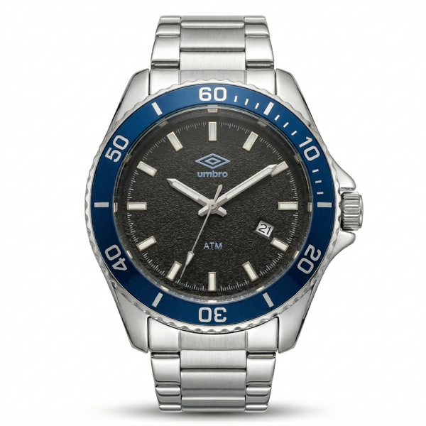 Reloj Análogo Hombre Umbro Plus Plateado UMBP-1500-141