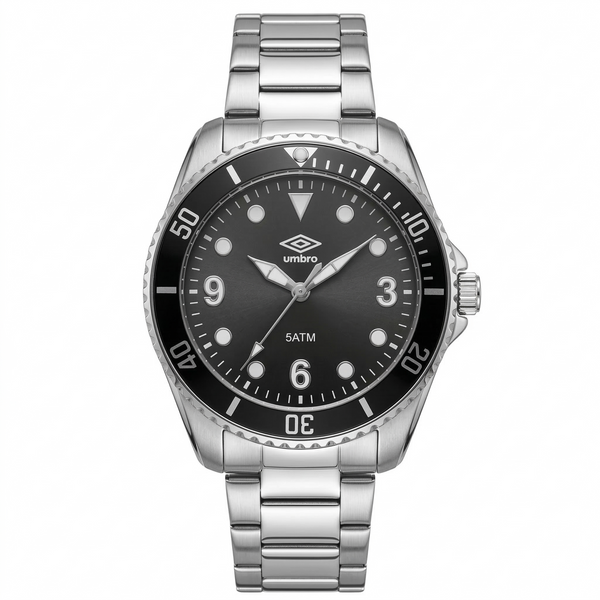 Reloj Análogo Hombre Umbro Plus Plateado UMBP-1500-153