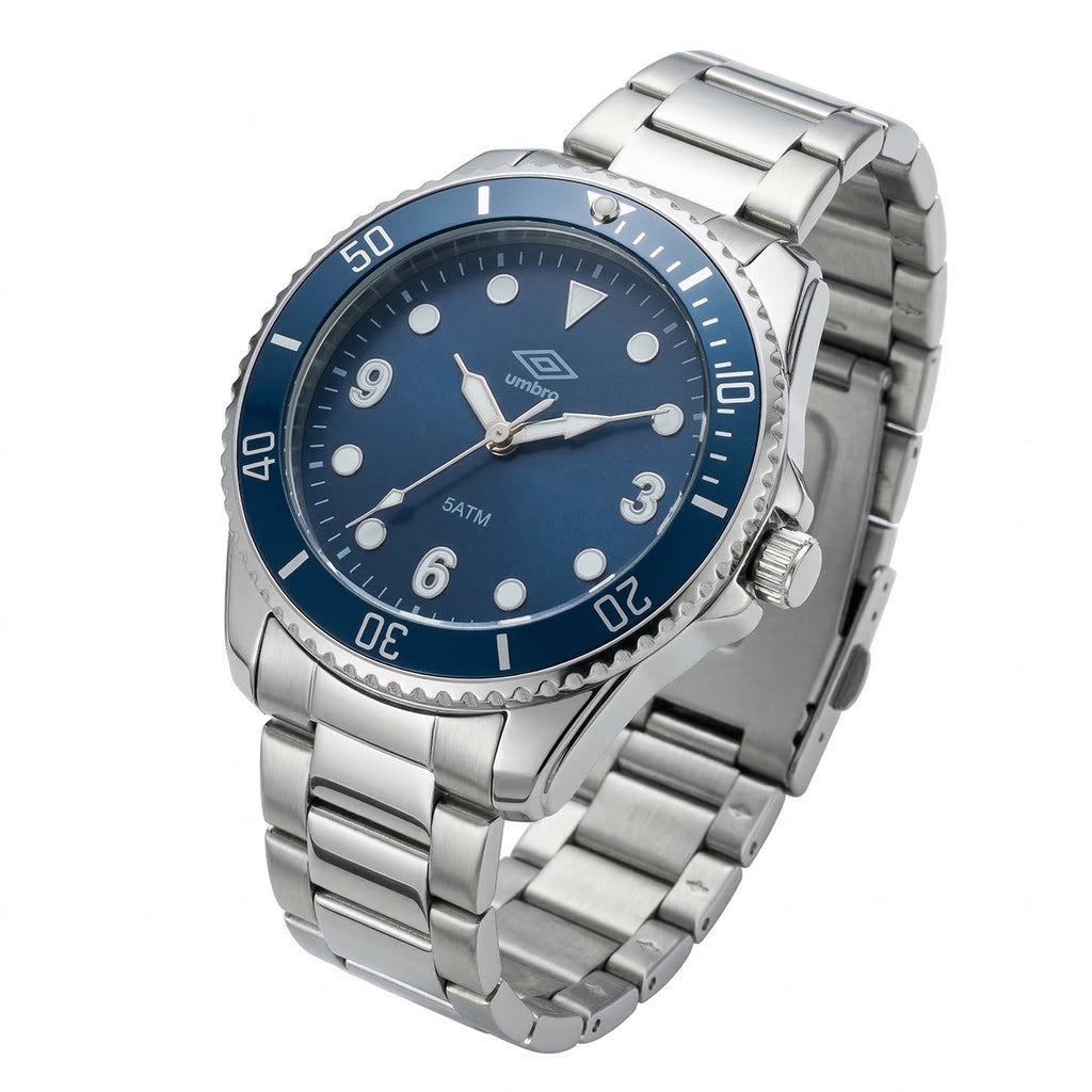 Reloj Análogo Hombre Umbro Plus Plateado UMBP-1500-154