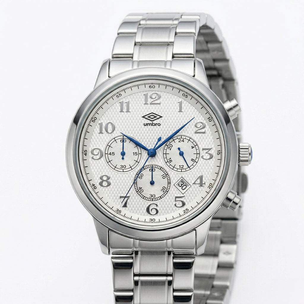 Reloj Análogo Hombre Umbro Plus Plateado UMBP-1500-170