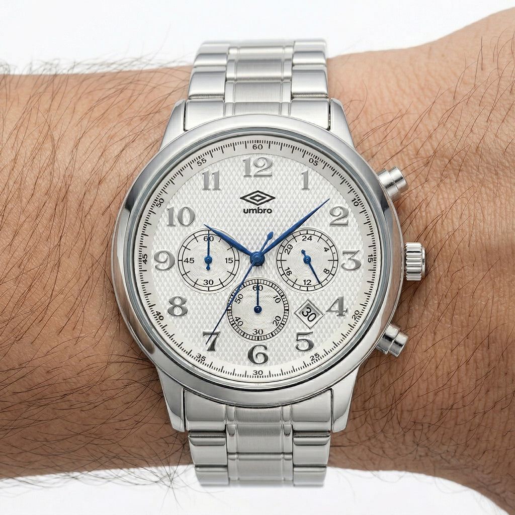 Reloj Análogo Hombre Umbro Plus Plateado UMBP-1500-170