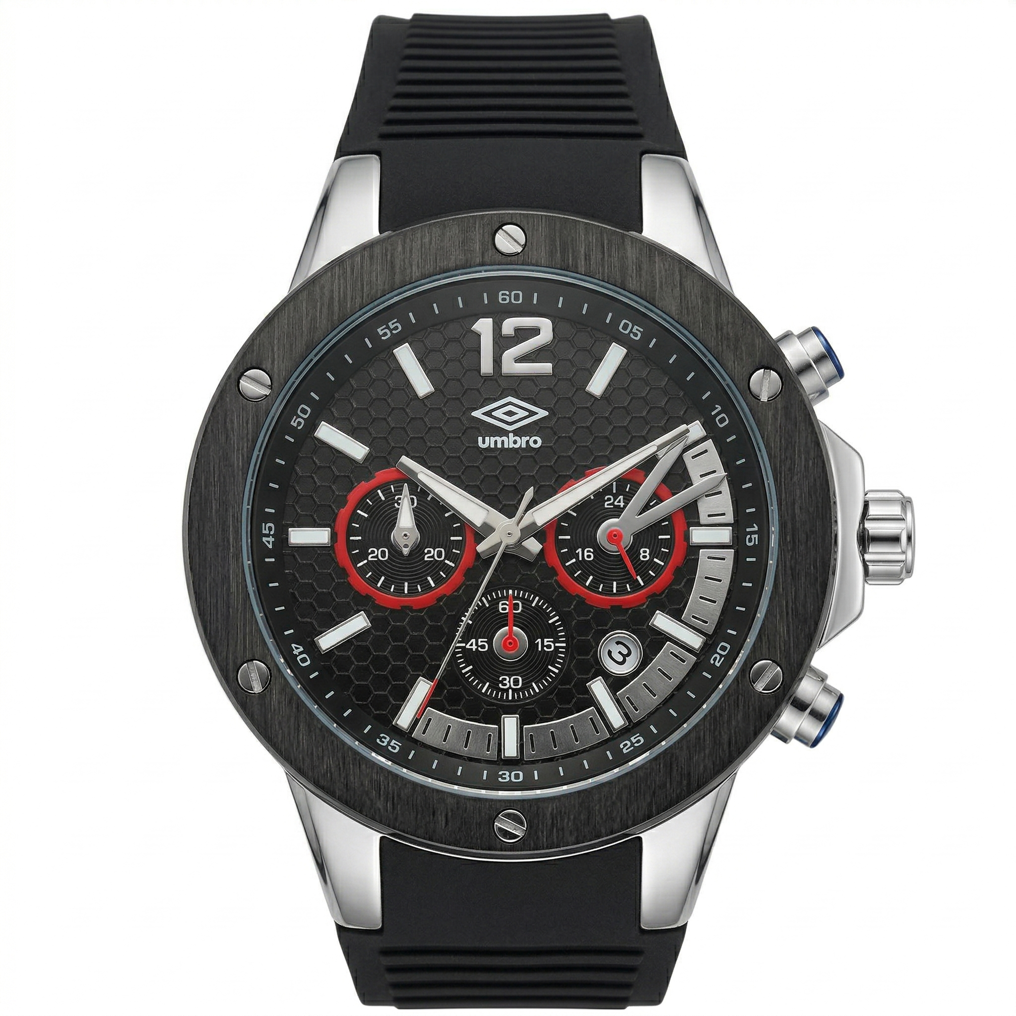 Reloj Análogo Hombre Umbro Plus Negro UMBP-1500-174