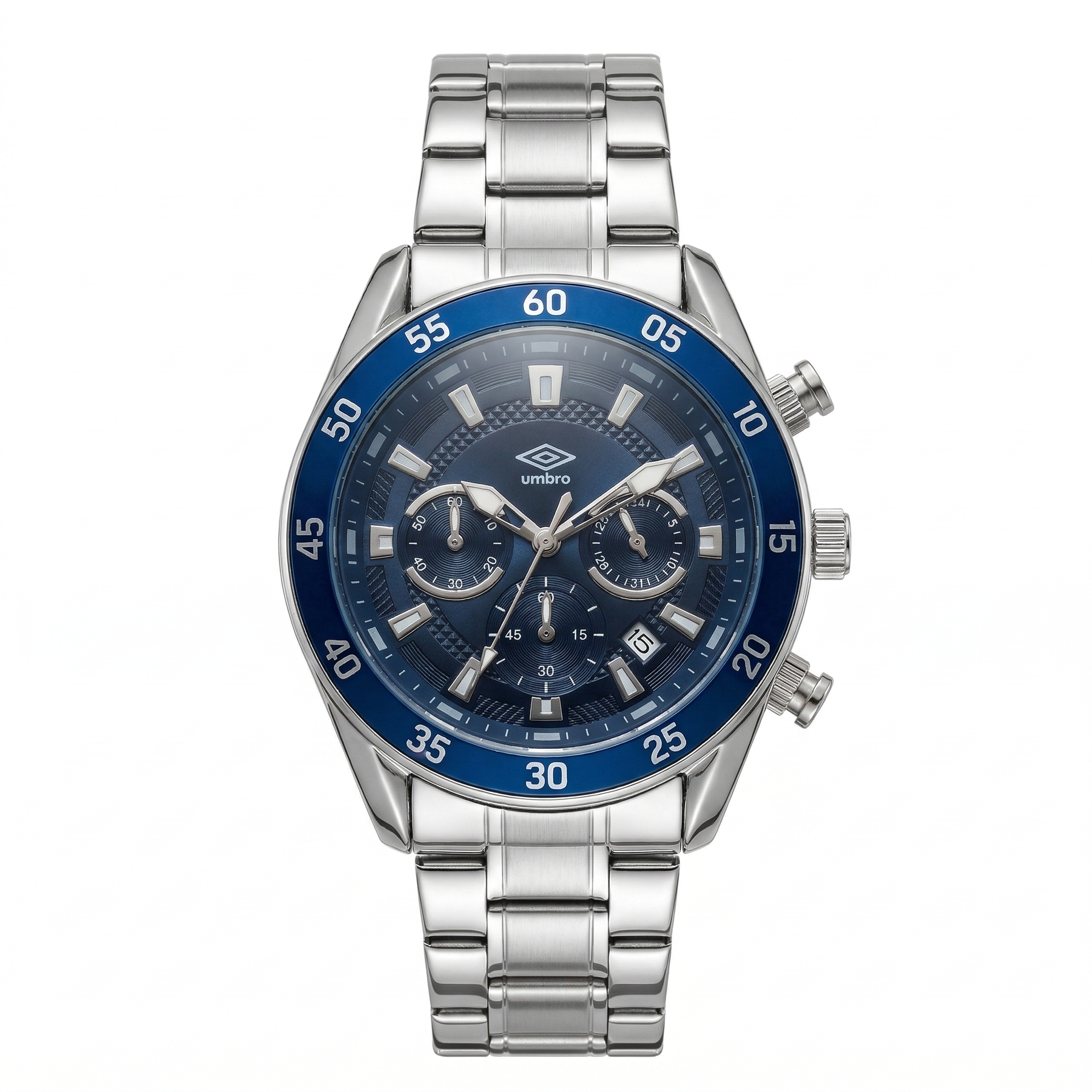 Reloj Análogo Hombre Umbro Plus Plateado UMBP-1500-180
