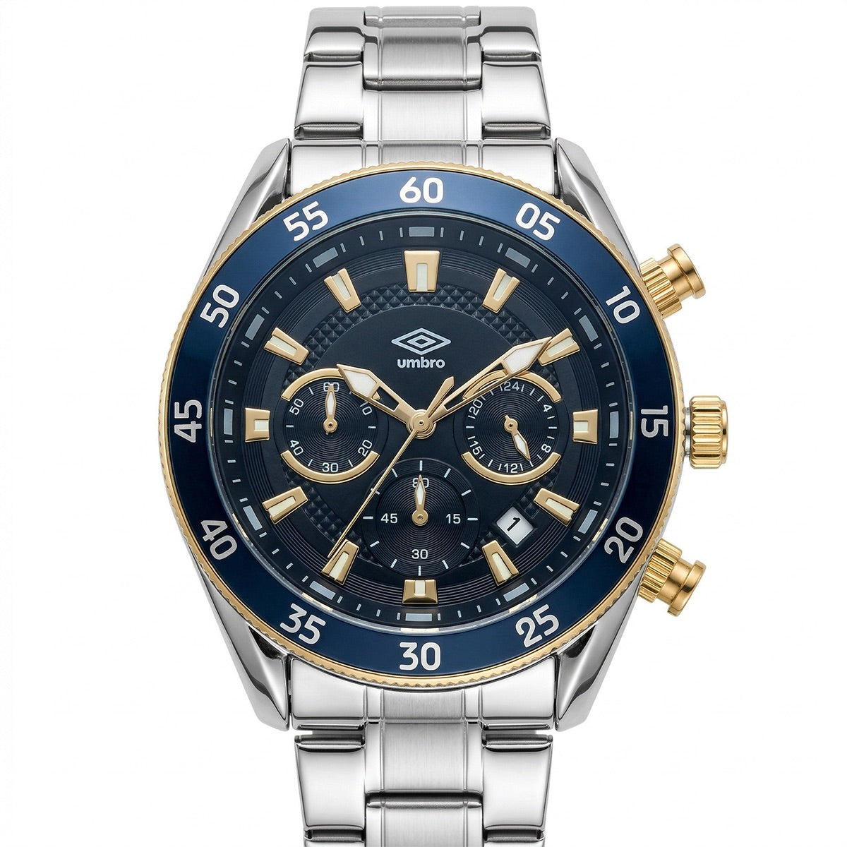 Reloj Análogo Hombre Umbro Plus Plateado UMBP-1500-181
