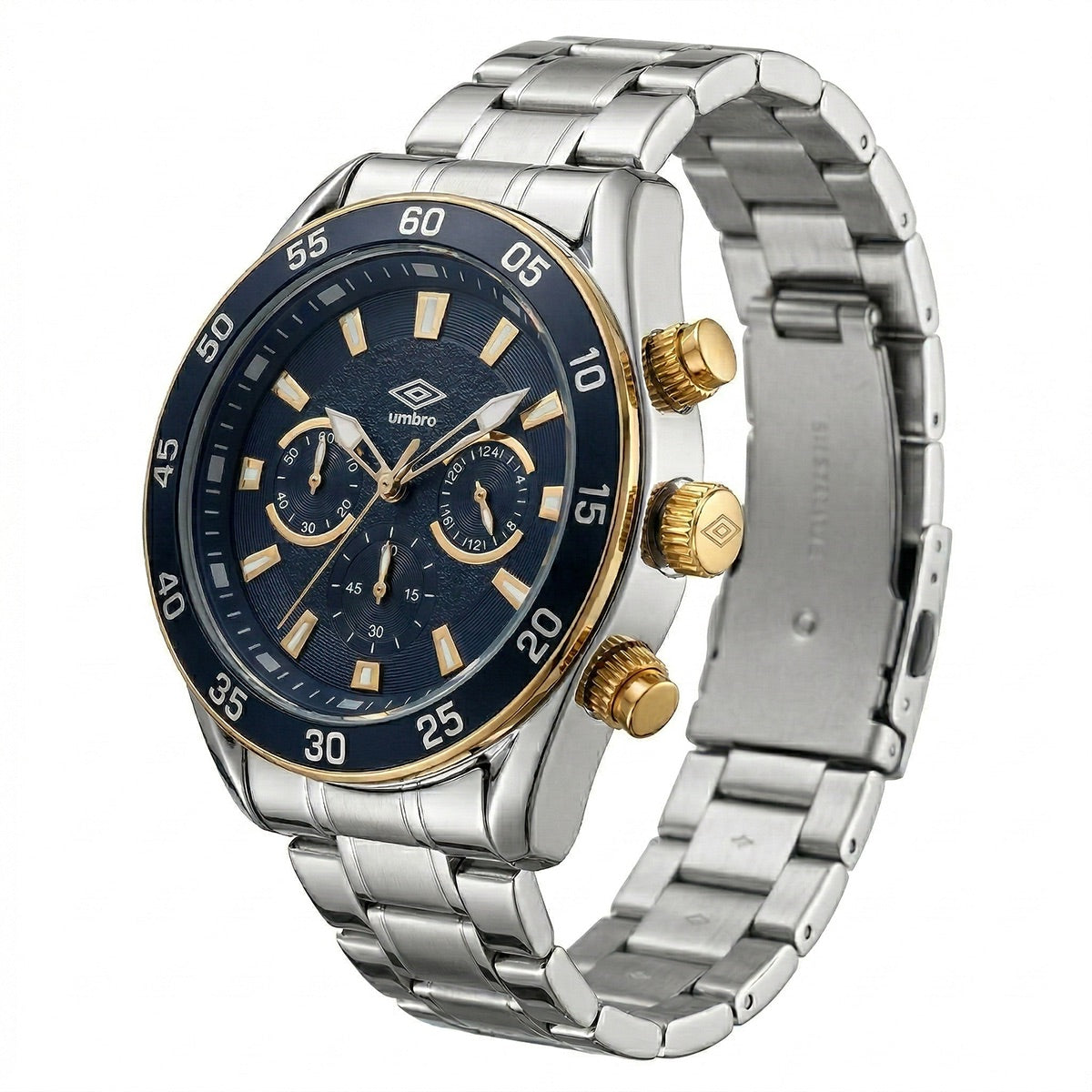 Reloj Análogo Hombre Umbro Plus Plateado UMBP-1500-181