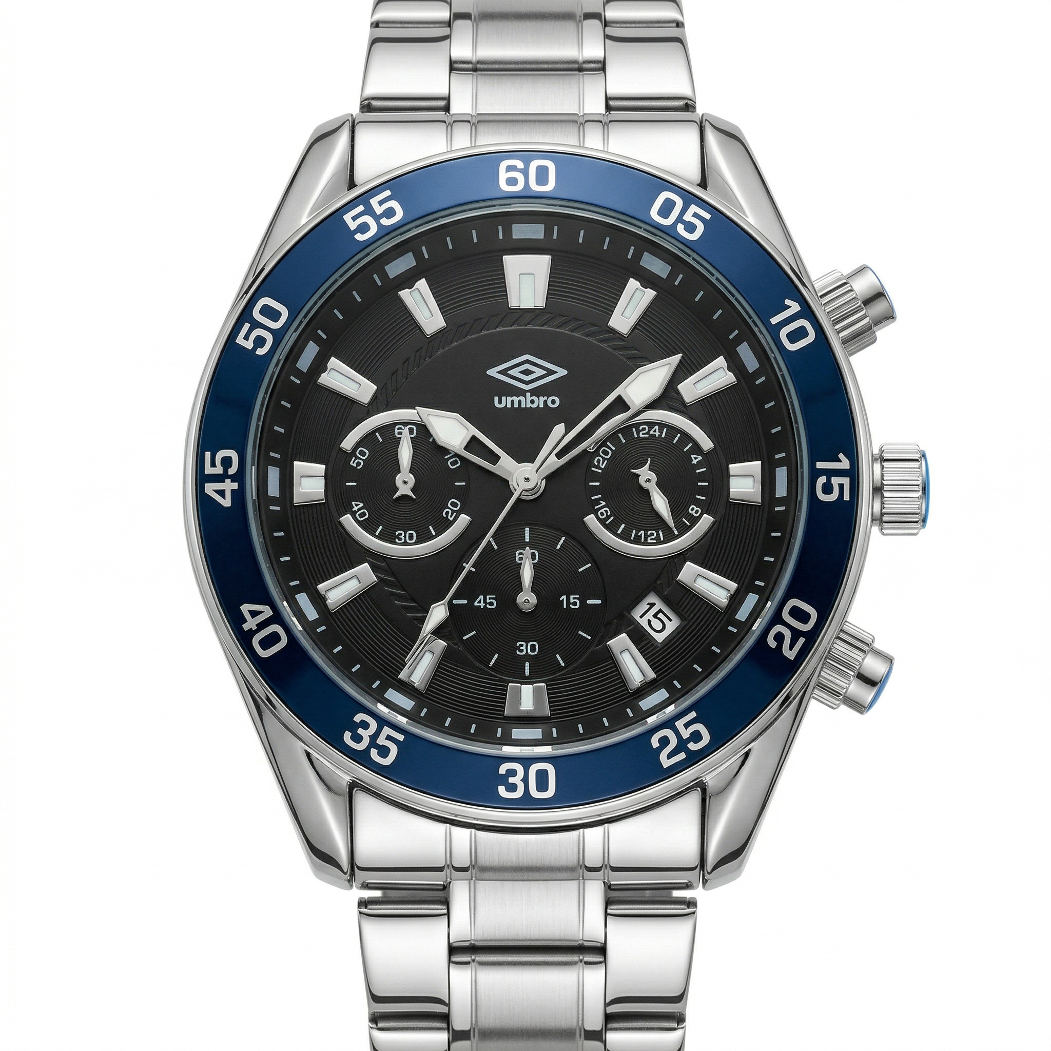 Reloj Análogo Hombre Umbro Plus Plateado UMBP-1500-182