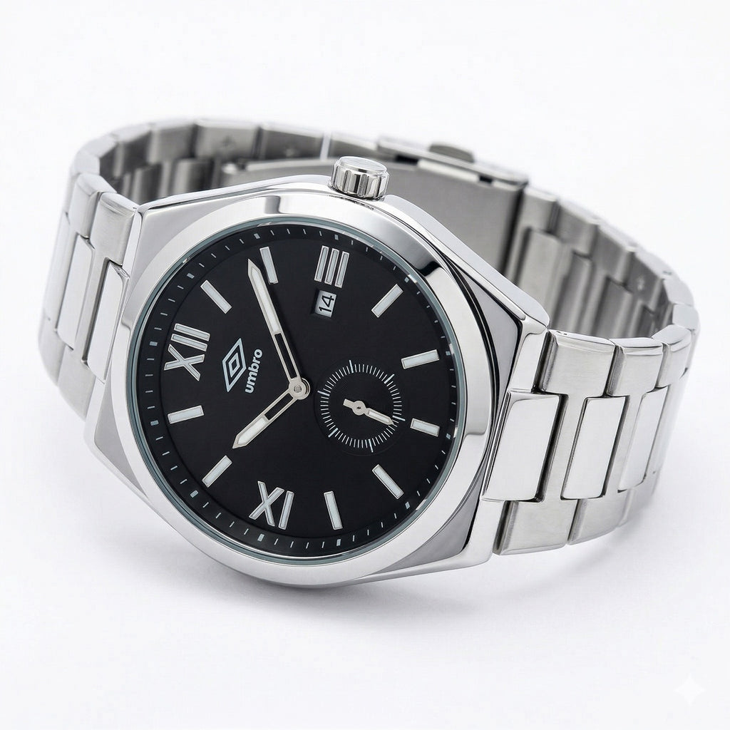 Reloj Análogo Hombre Umbro Plus Plateado UMBP-1500-210