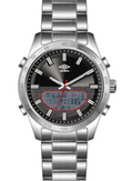 Reloj Análogo Digital Hombre Umbro Plus Plateado UMBP-1500-54