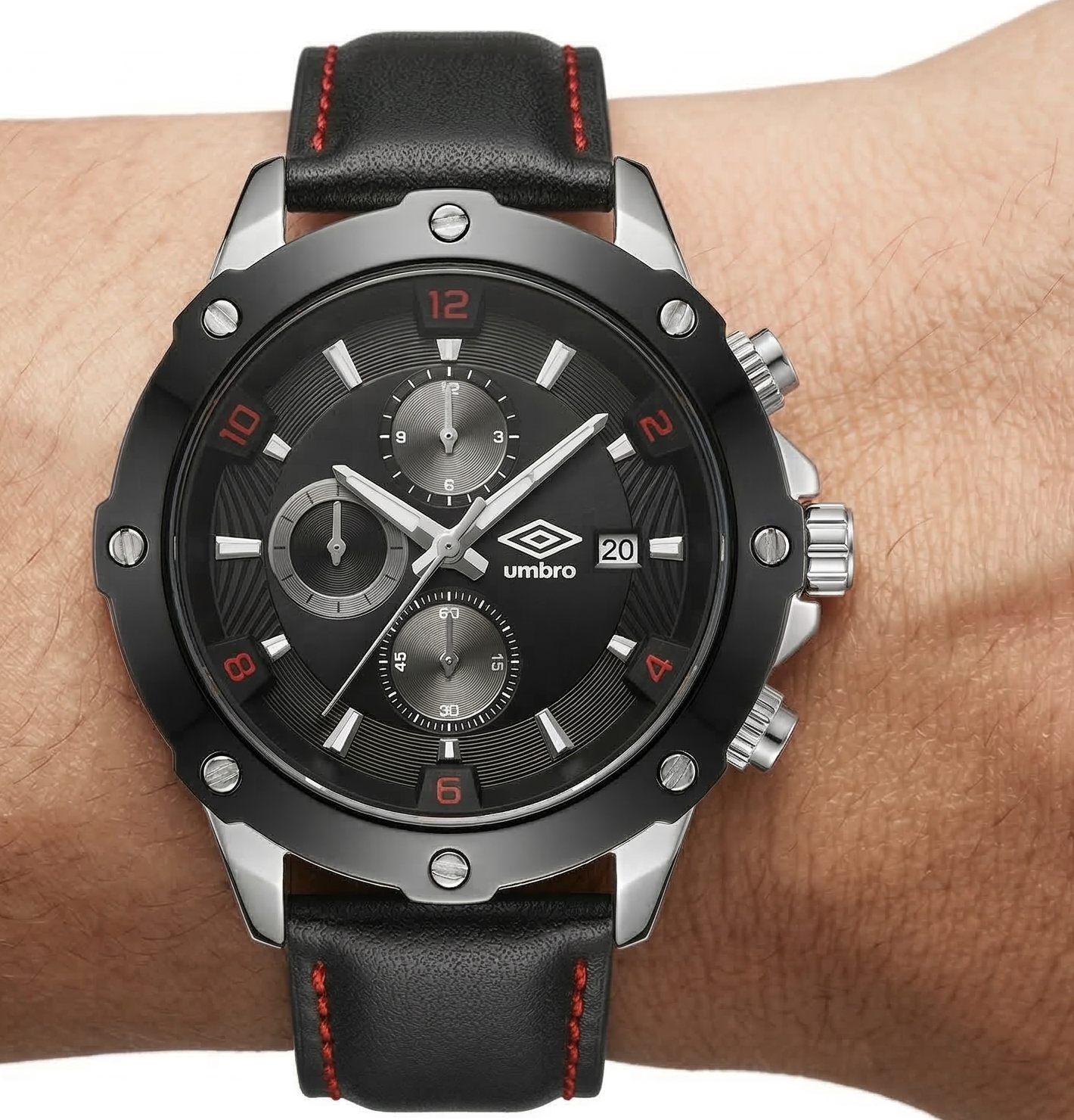 Reloj Análogo Hombre Umbro Plus Negro UMBP-1500-62