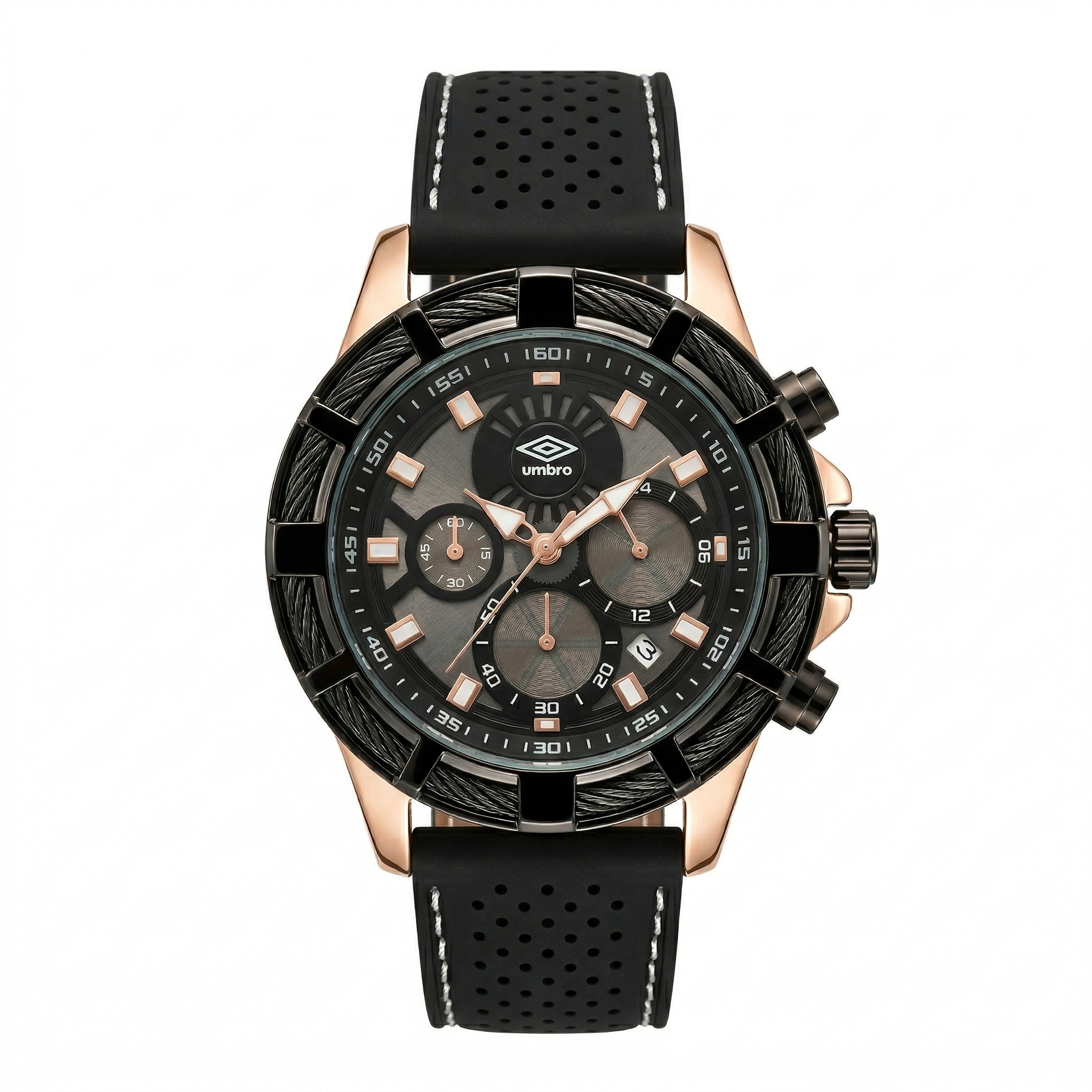 Reloj Análogo Hombre Umbro Plus Negro UMBP-1500-65