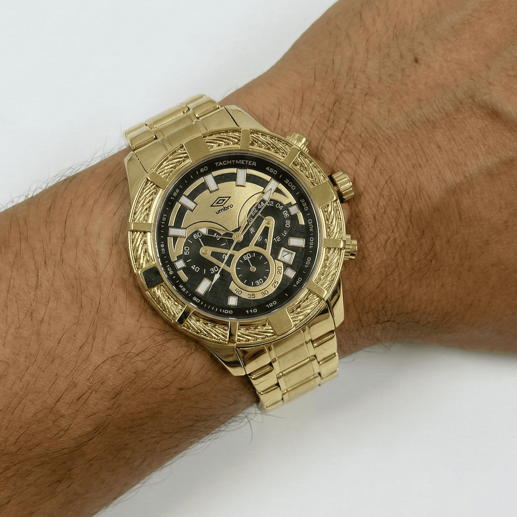Reloj Análogo Hombre Umbro Plus Dorado UMBP-1500-67