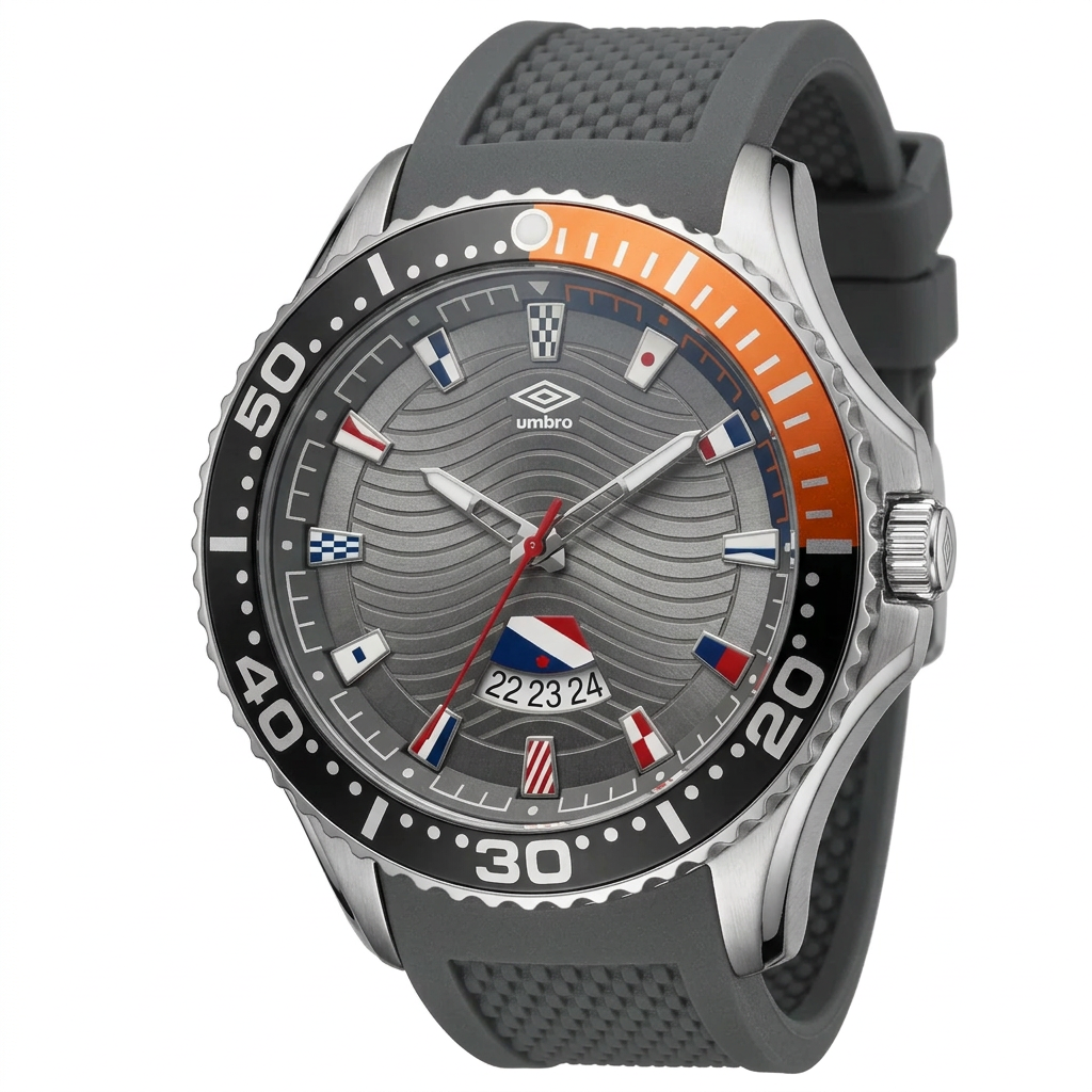Reloj Análogo Hombre Umbro Plus Gris UMBP-1500-6