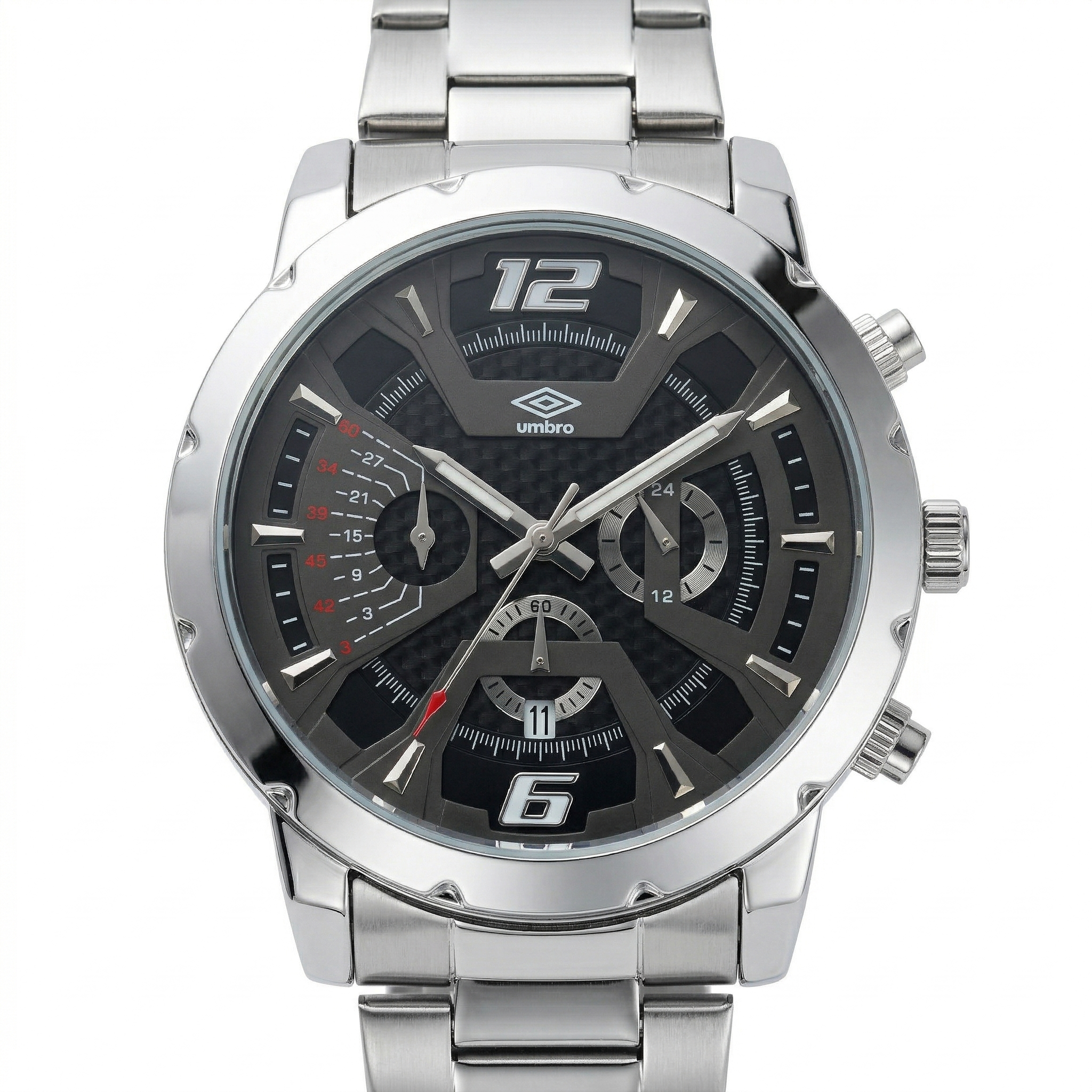 Reloj Análogo Hombre Umbro Plus Plateado UMBP-1500-78