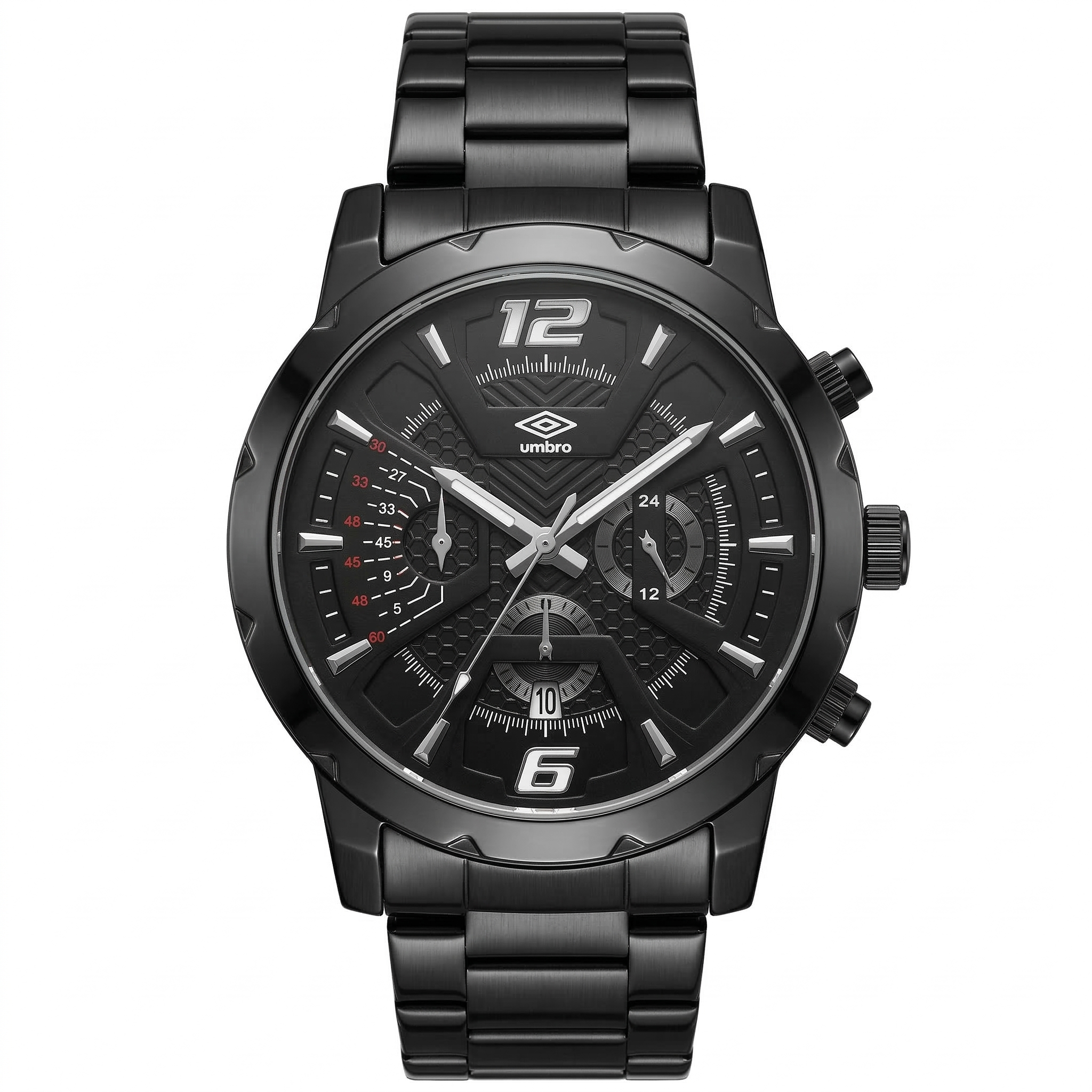 Reloj Análogo Hombre Umbro Plus Negro UMBP-1500-81