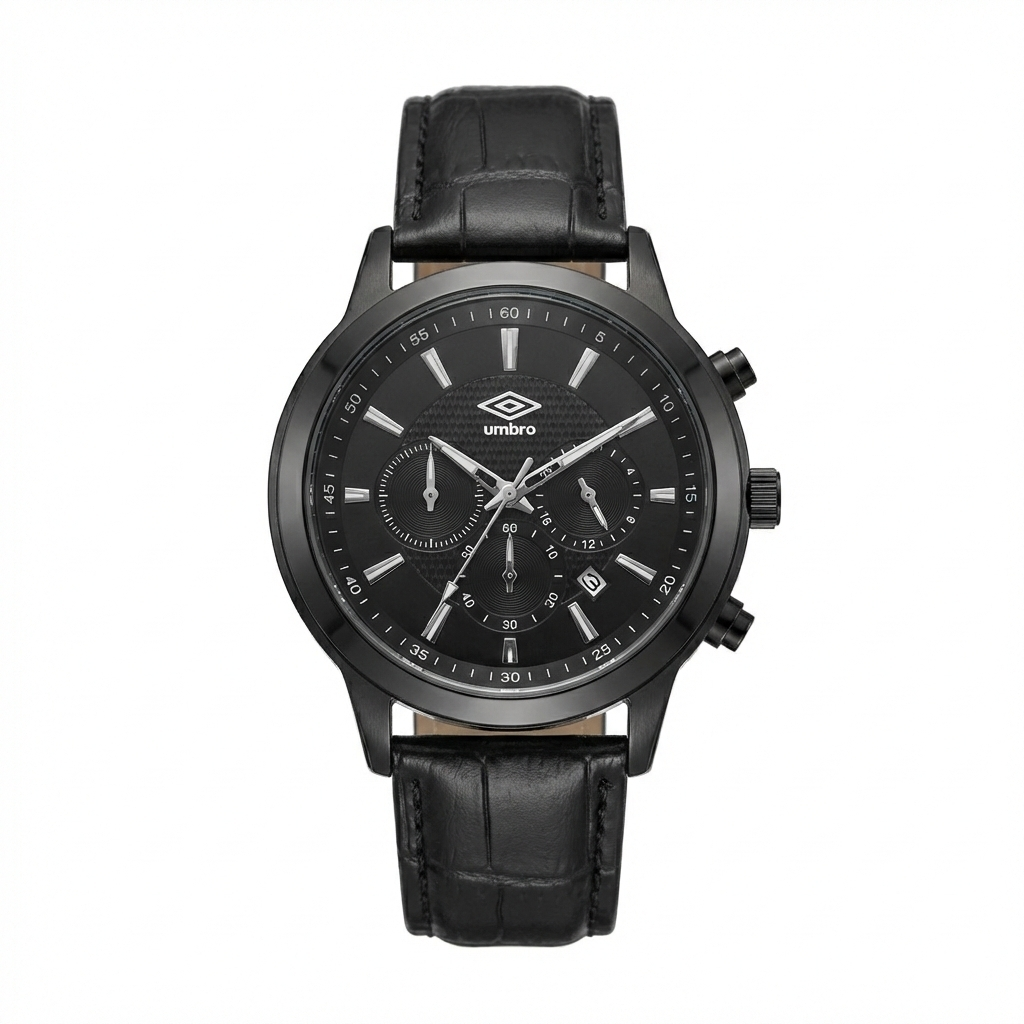 Reloj Análogo Hombre Umbro Plus Negro UMBP-1500-84