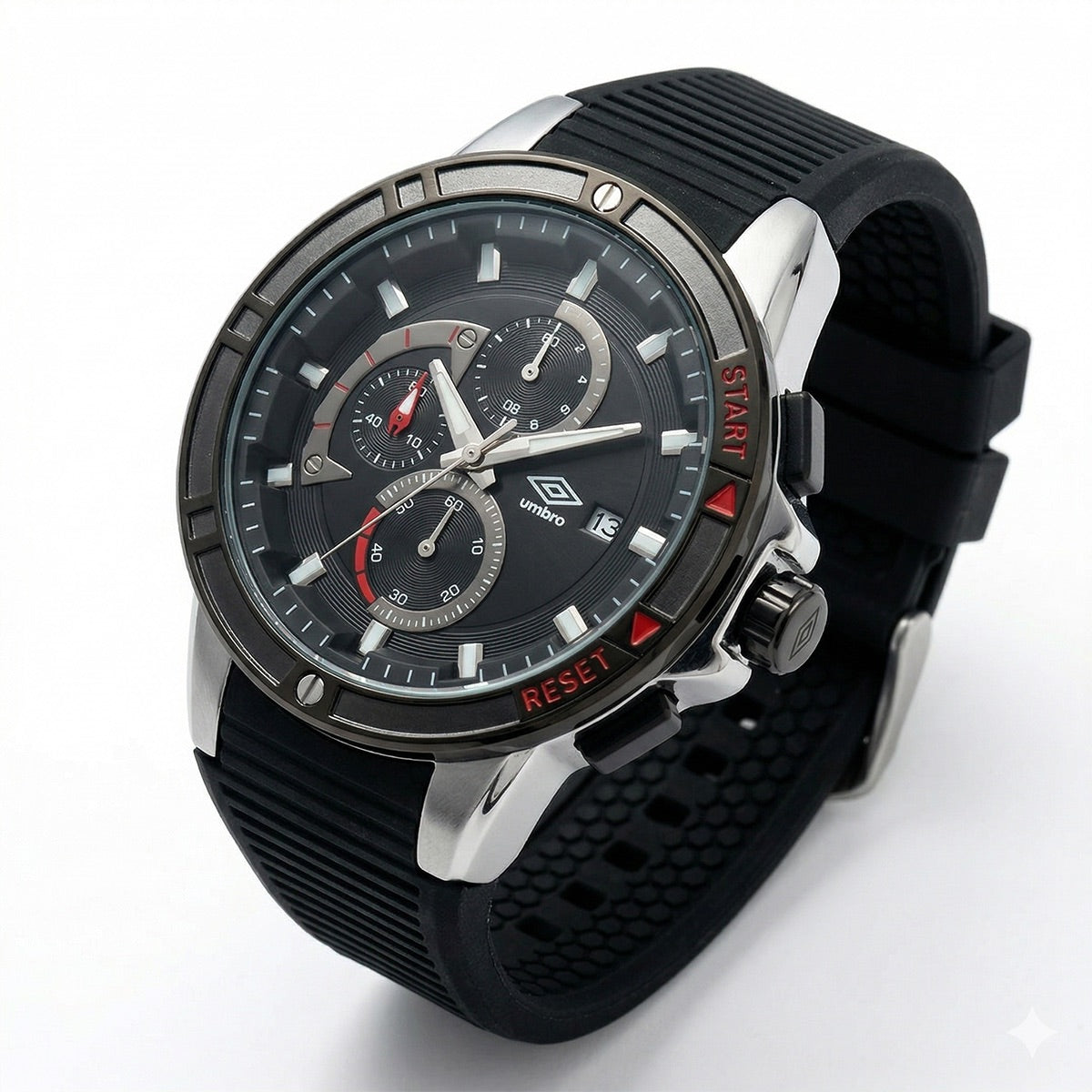 Reloj Análogo Hombre Umbro Plus Negro UMBP-1500-85