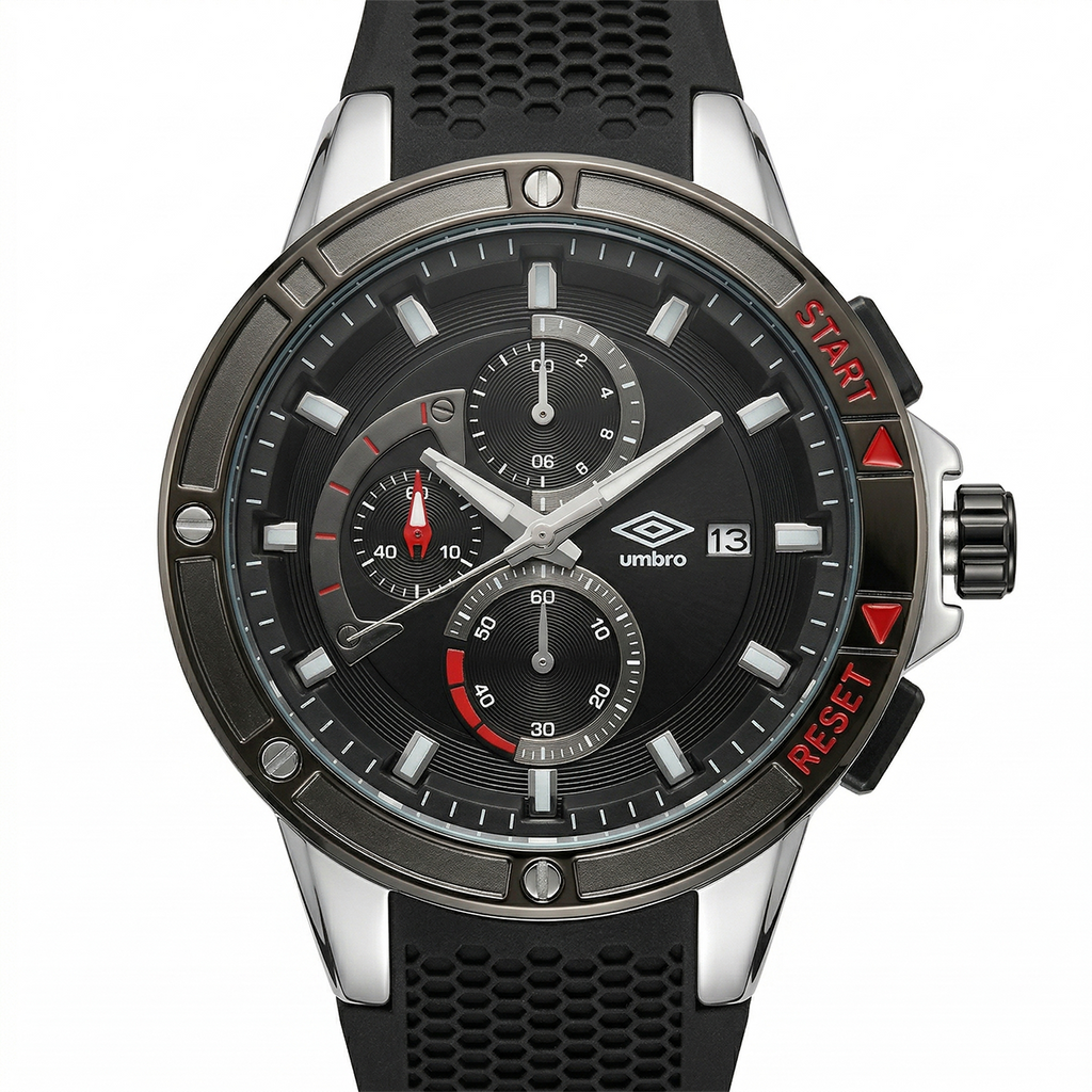 Reloj Análogo Hombre Umbro Plus Negro UMBP-1500-85