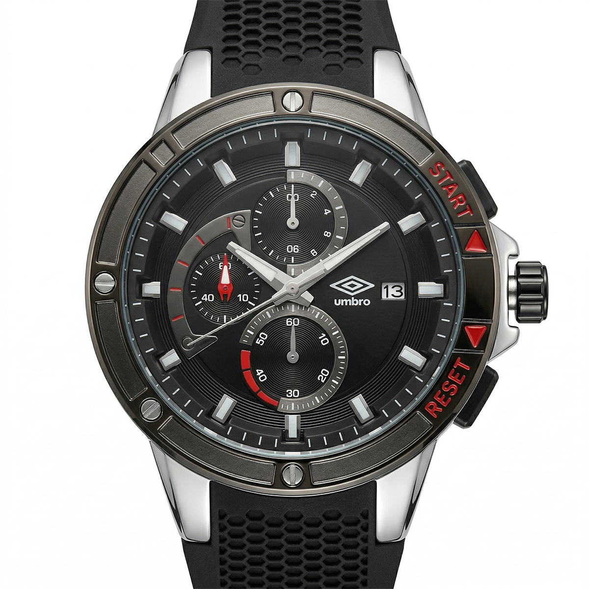 Reloj Análogo Hombre Umbro Plus Negro UMBP-1500-85